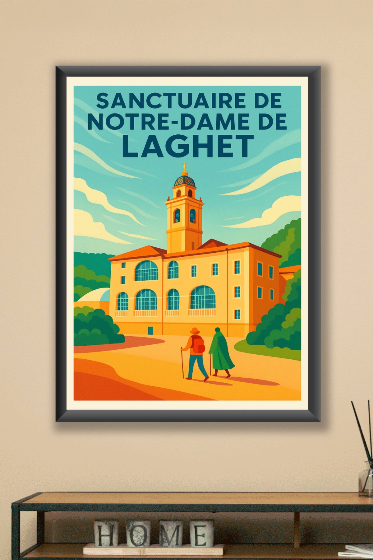 Affiche de Sanctuaire de Notre-Dame de Laghet - Sérénité et Patrimoine Provençal