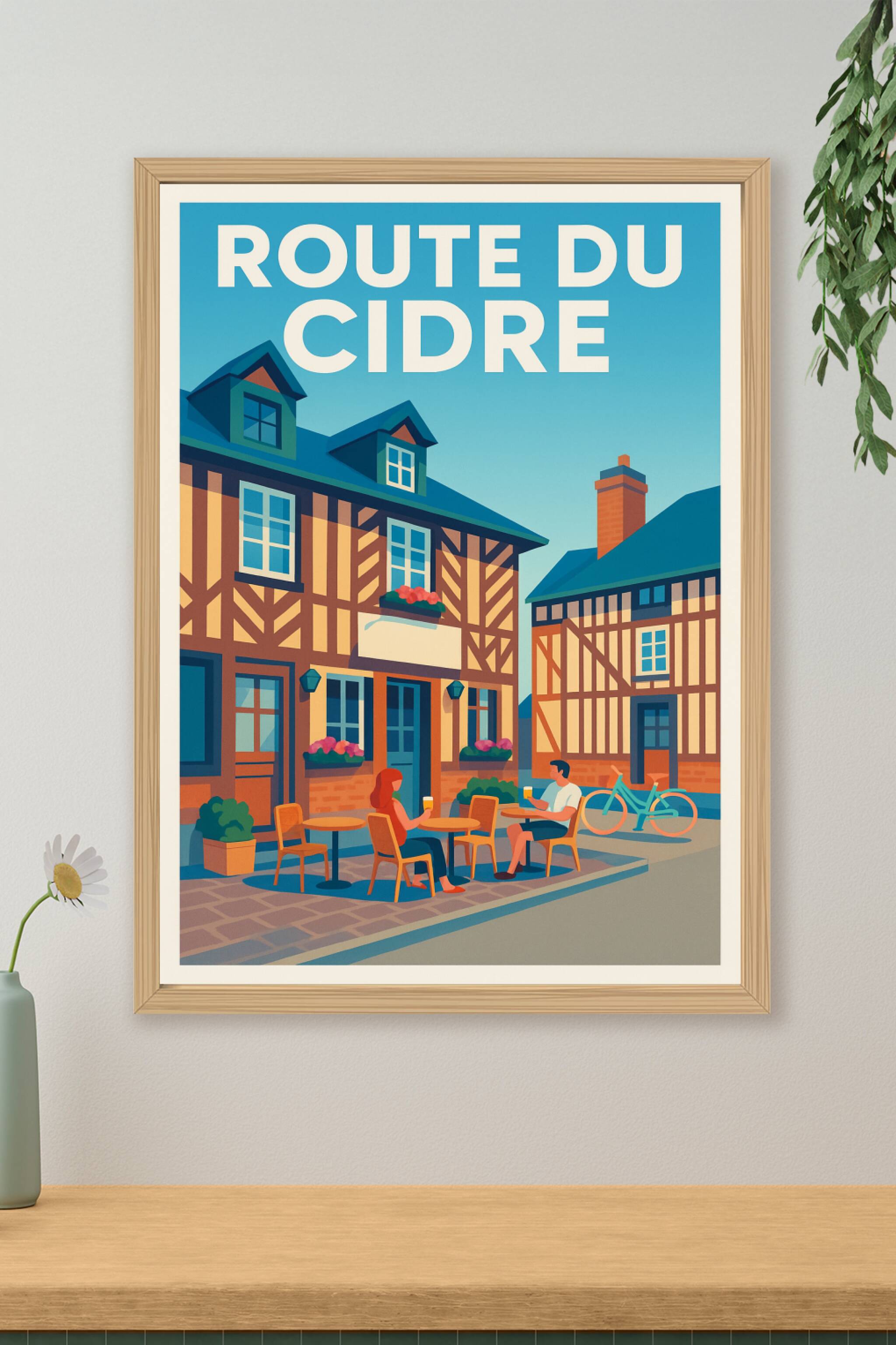 Affiche de Route du Cidre - Le charme authentique de la Normandie