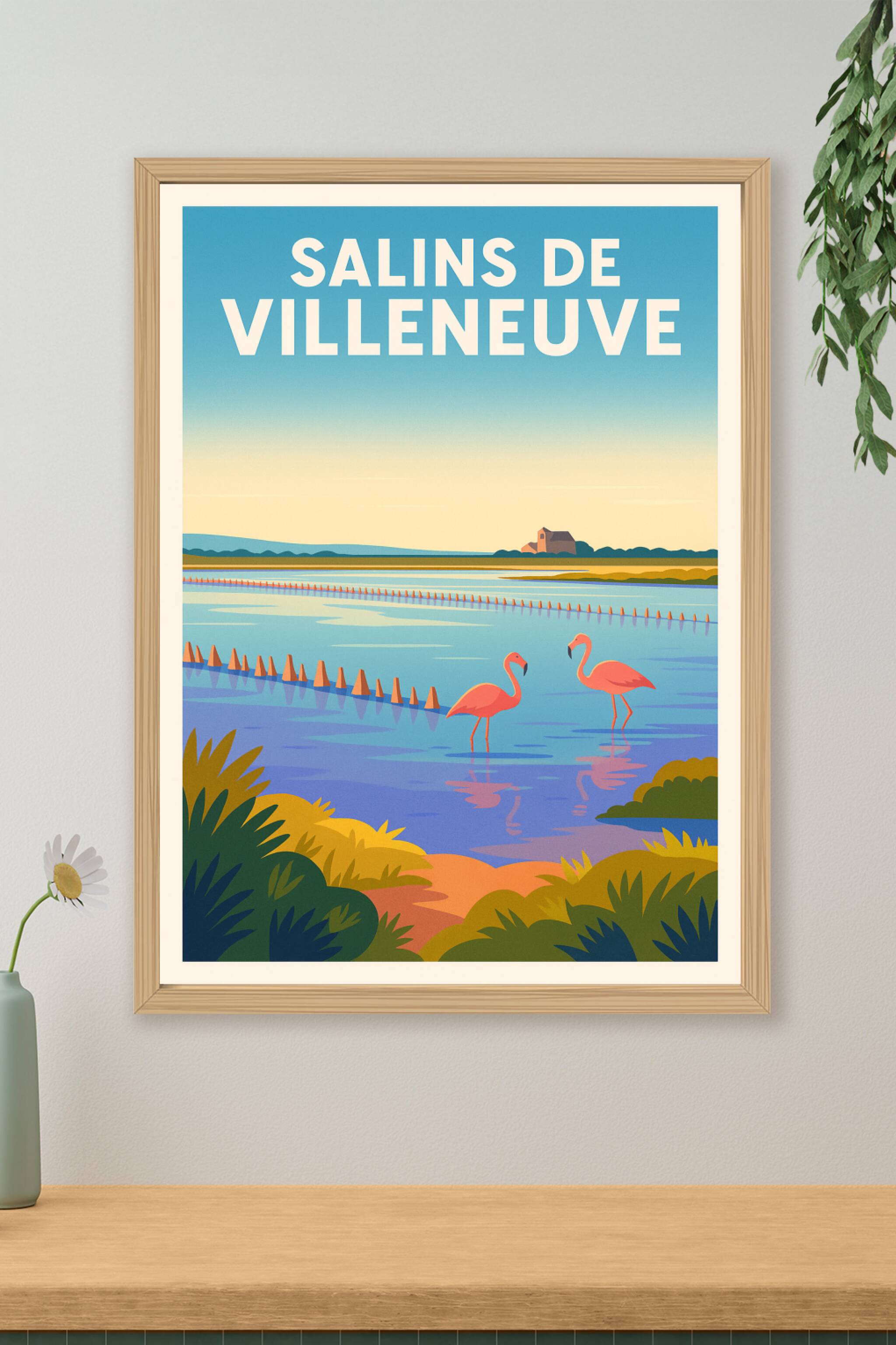 Affiche de Salins de Villeneuve - L'élégance sauvage de l'Hérault