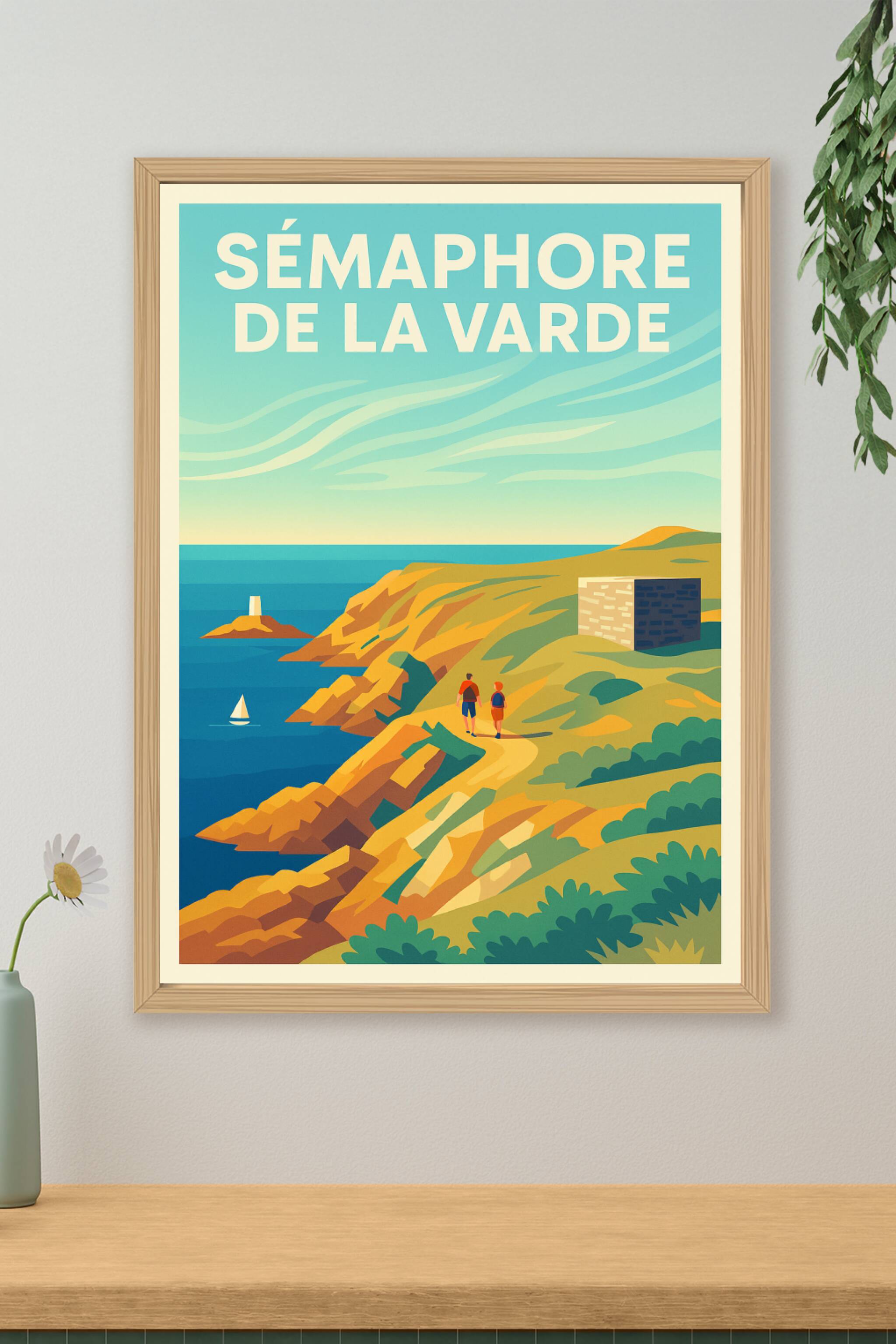 Affiche de Sémaphore de la Varde - Évasion iodée sur la côte bretonne