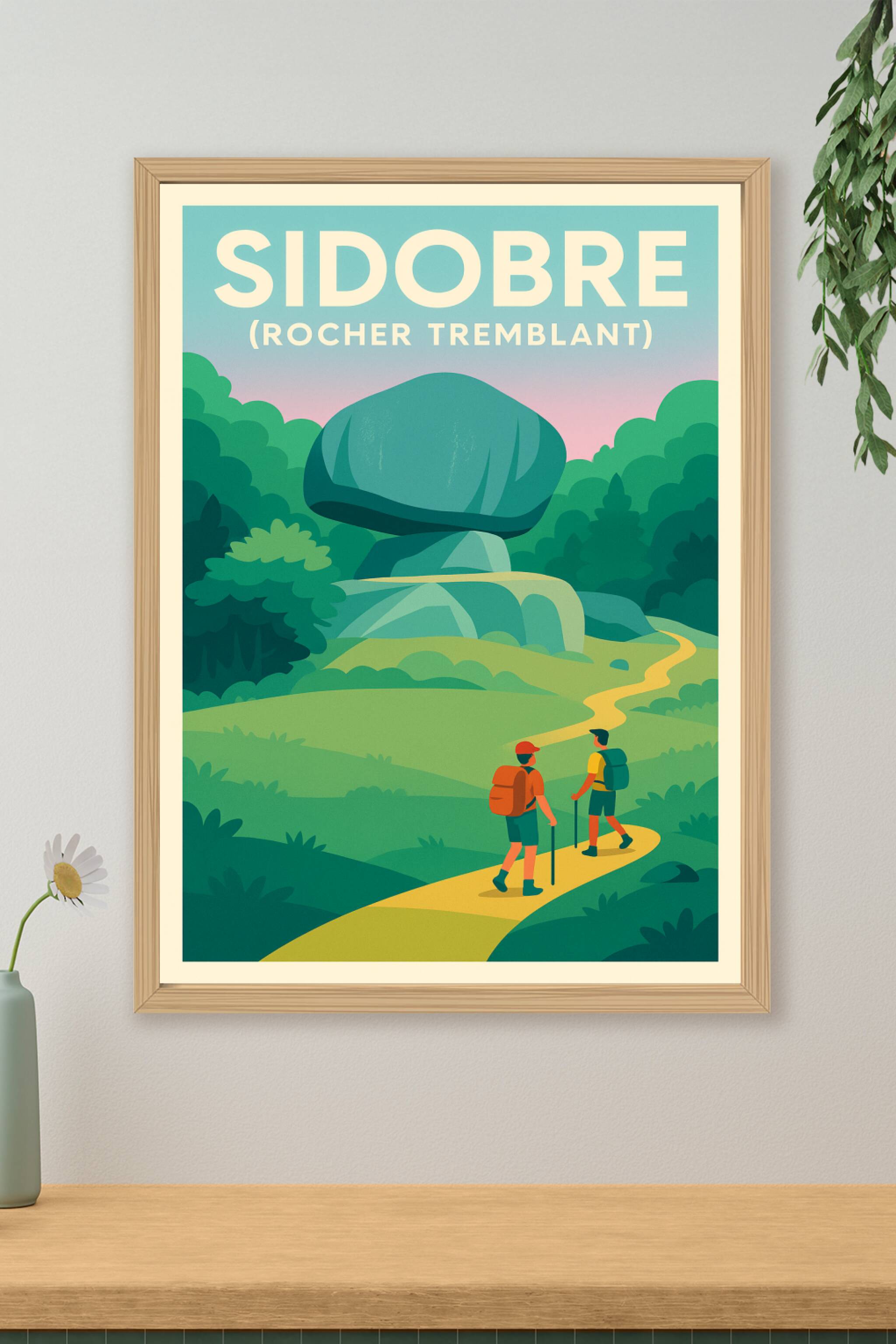 Affiche de Sidobre - L'équilibre magique du Rocher Tremblant