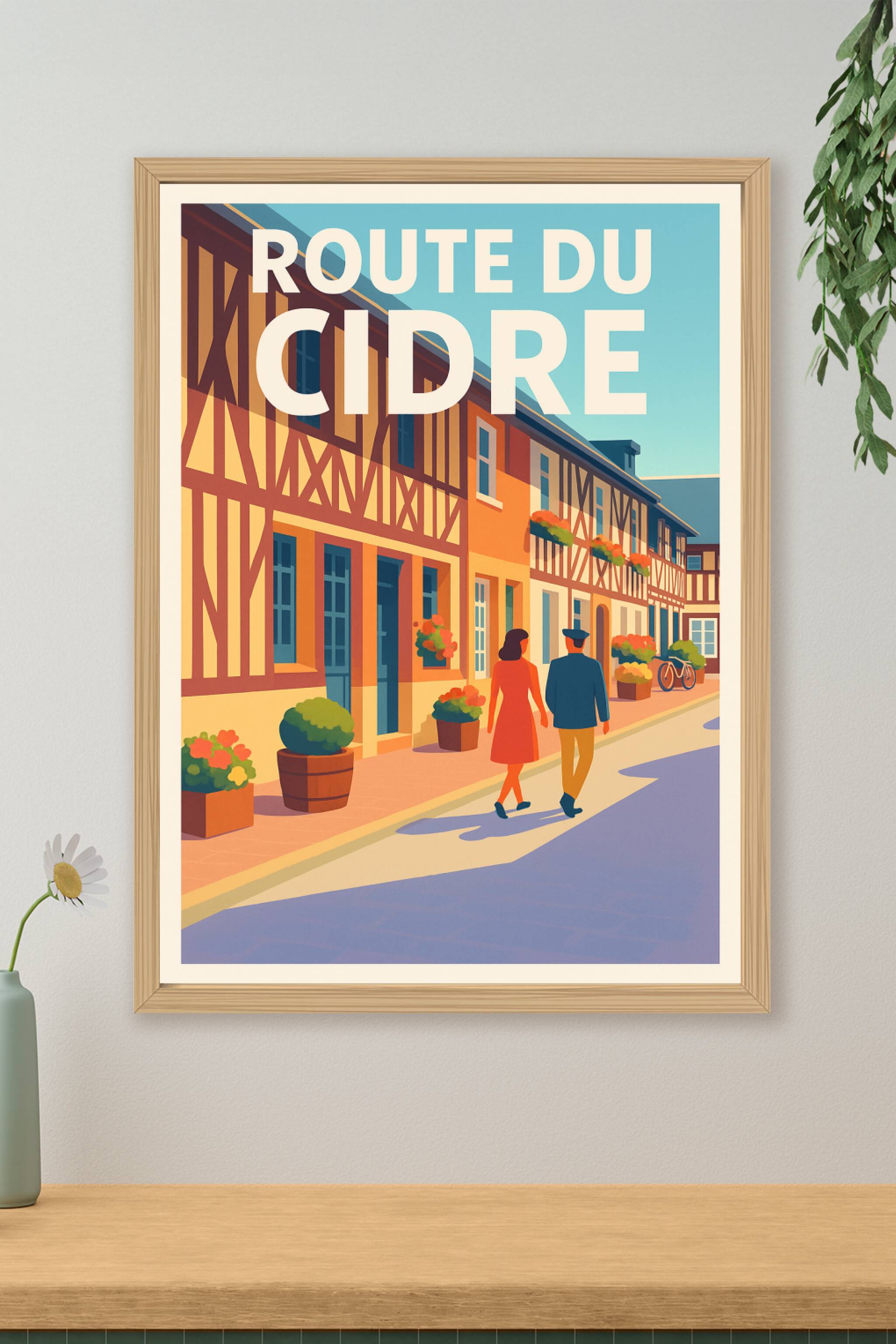 Affiche de Route du Cidre - Le charme authentique de la Normandie