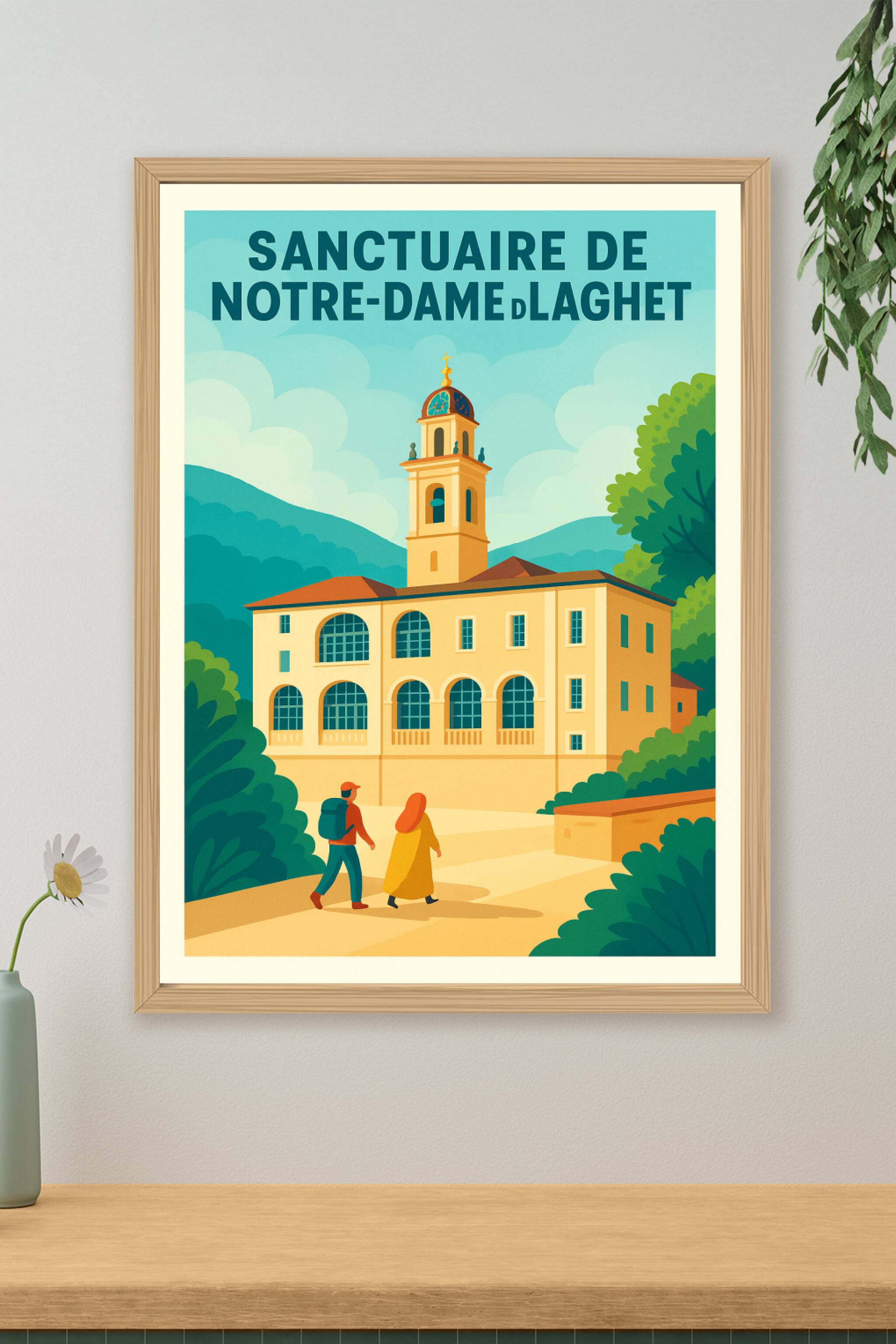 Affiche de Sanctuaire de Notre-Dame de Laghet - Sérénité au cœur de la Provence