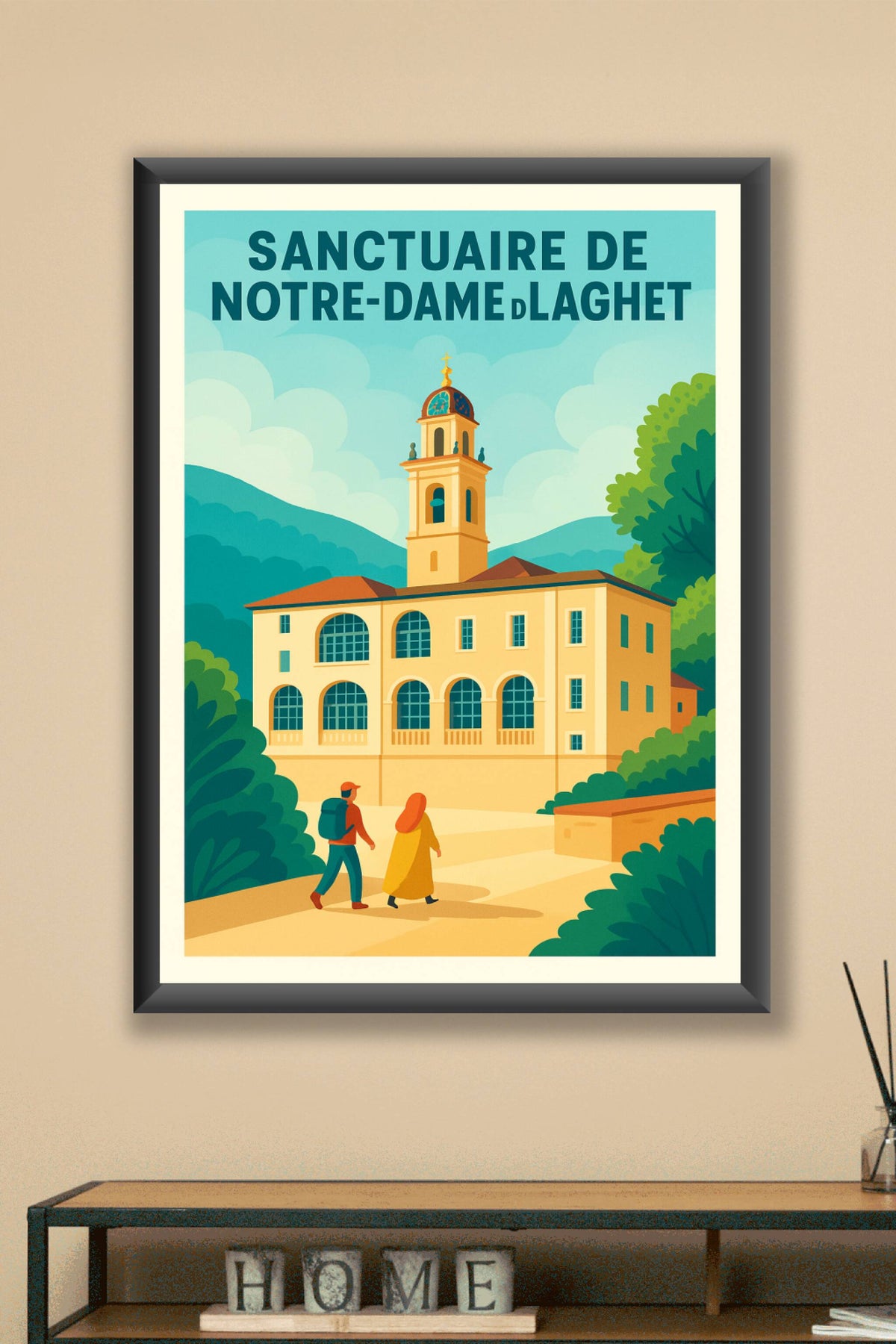 Affiche de Sanctuaire de Notre-Dame de Laghet - Sérénité au cœur de la Provence