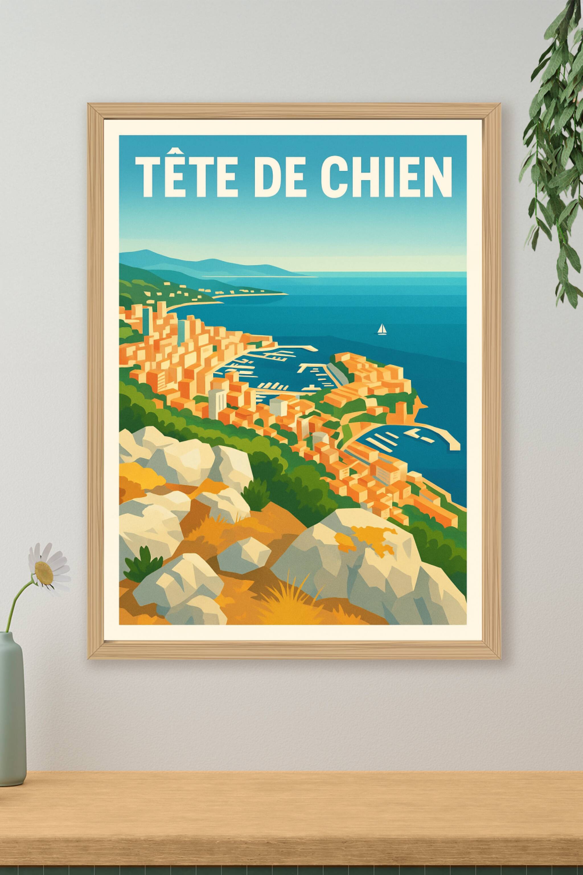 Affiche de Tête de Chien - Un panorama spectaculaire sur la Côte d'Azur