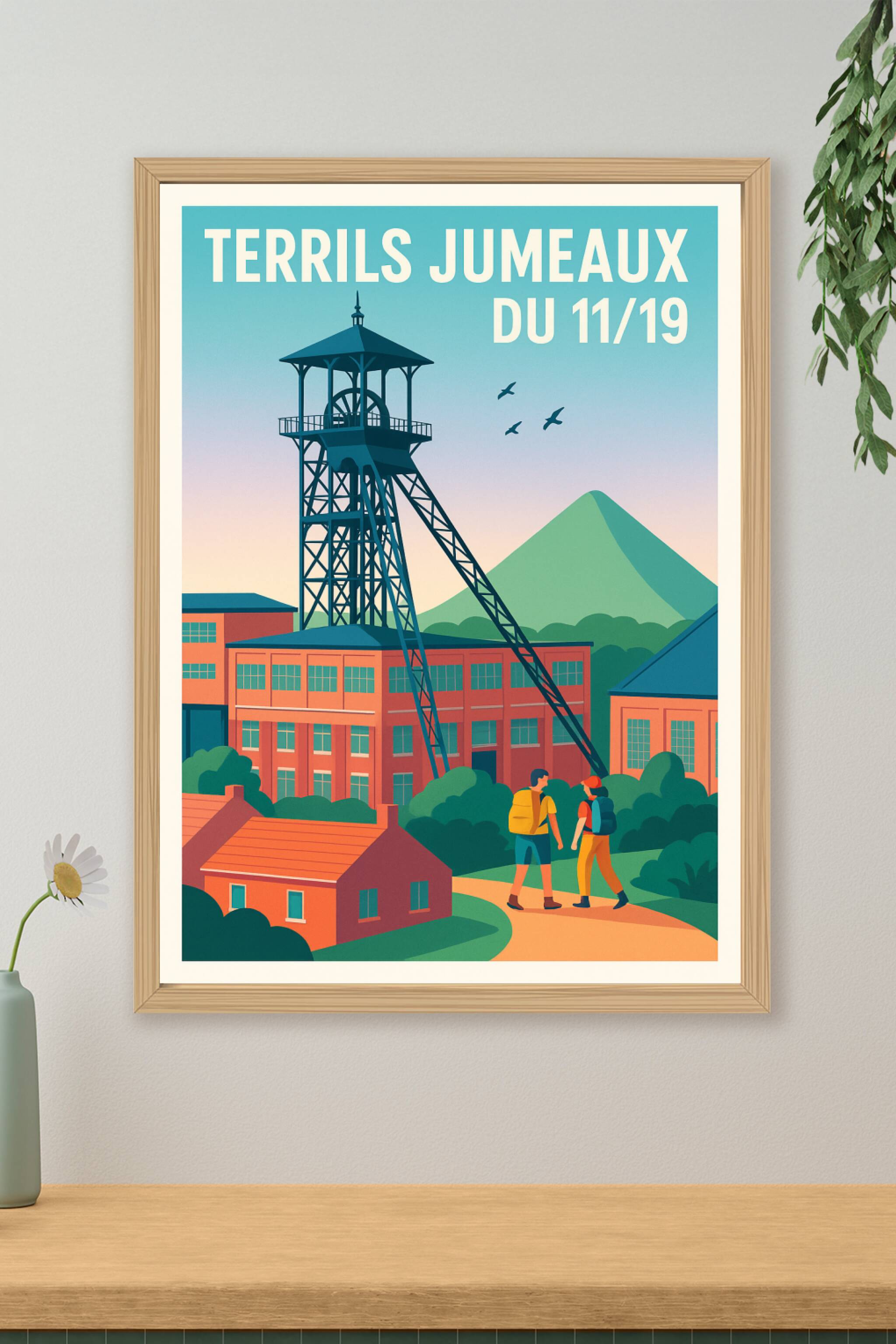 Affiche de Terrils jumeaux du 11/19 - Le sommet majestueux du Bassin Minier