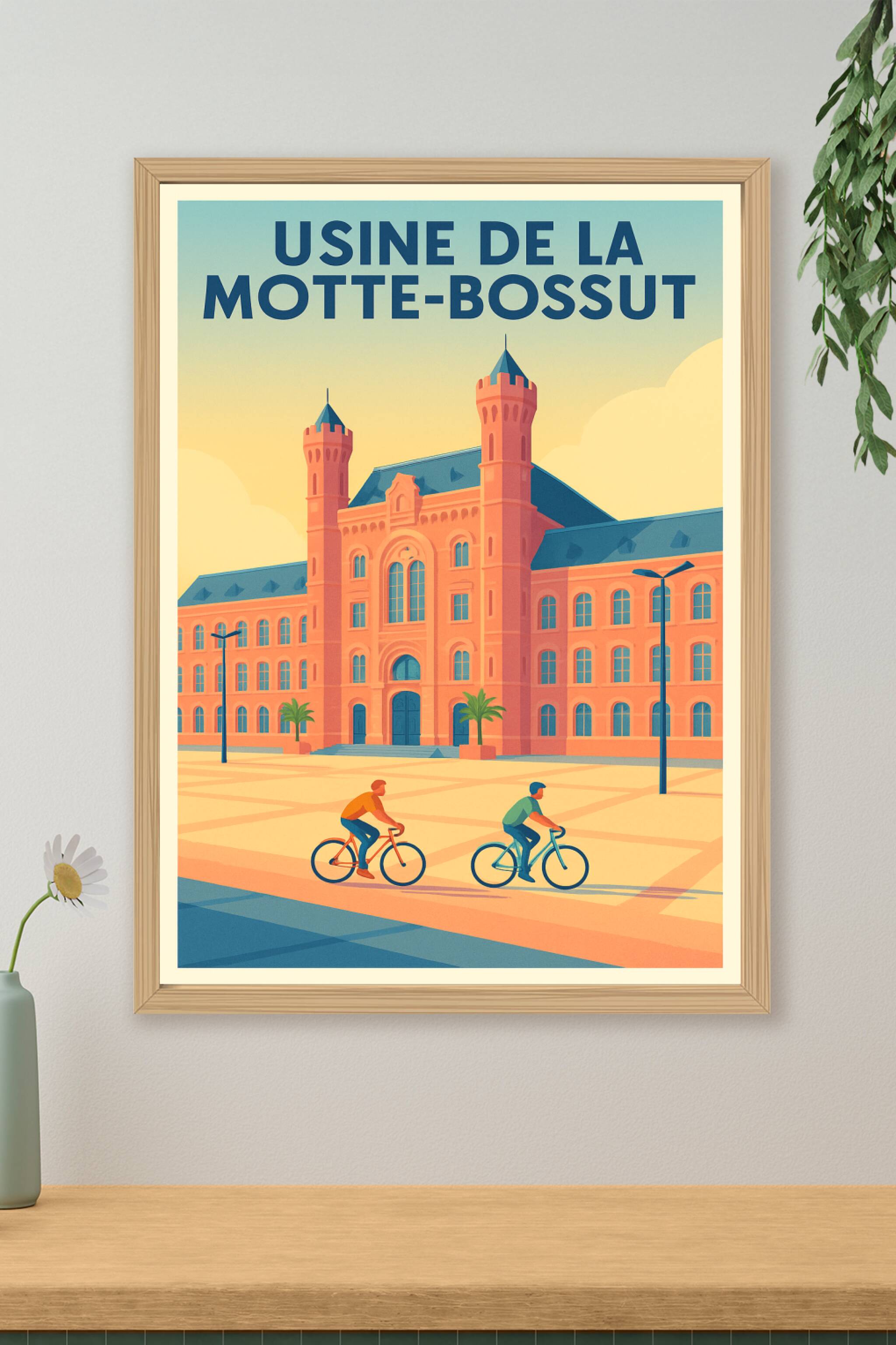 Affiche de Usine de la Motte-Bossut - L'élégance industrielle de Roubaix chez vous