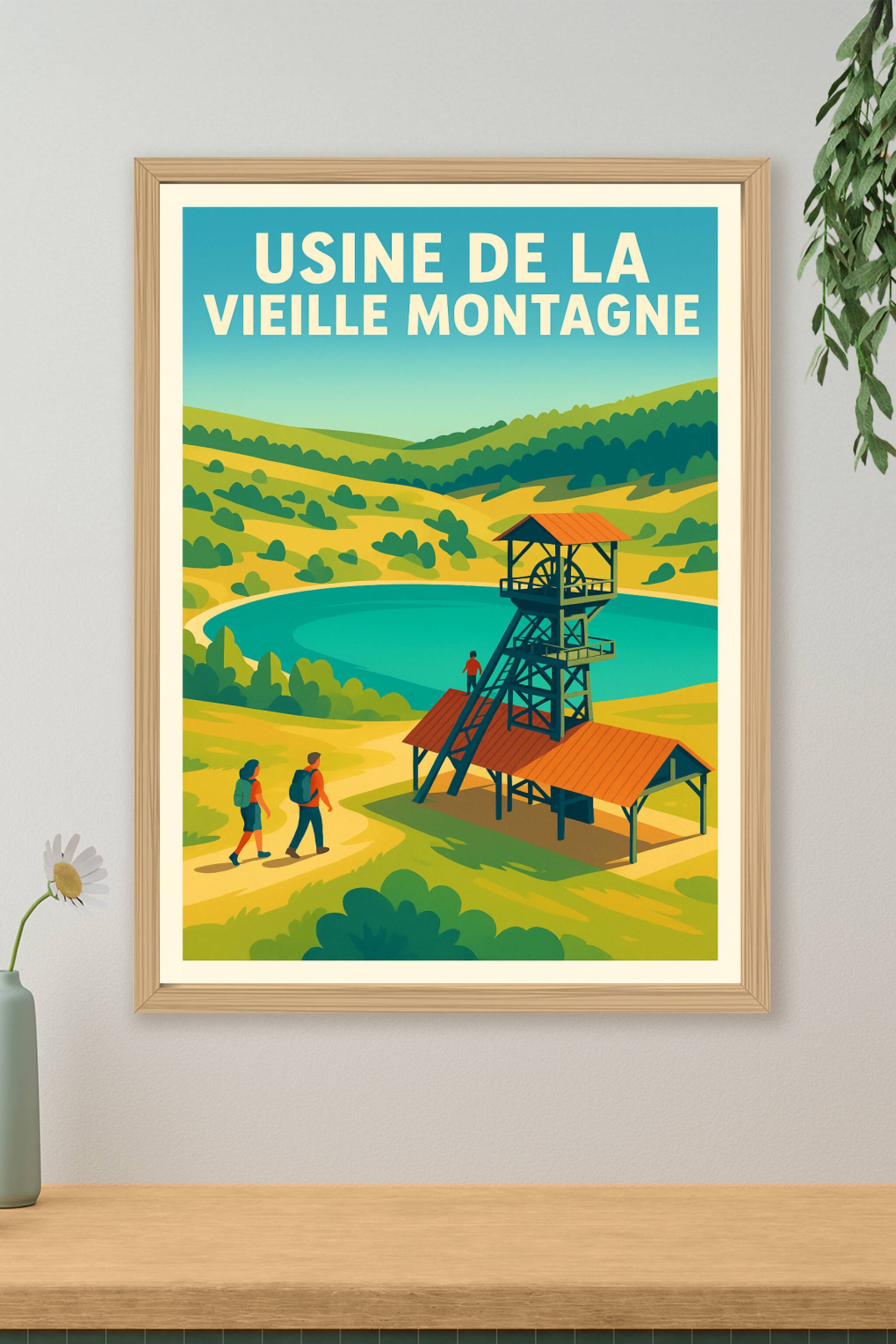 Affiche de Usine de la Vieille Montagne - L'élégance du patrimoine industriel