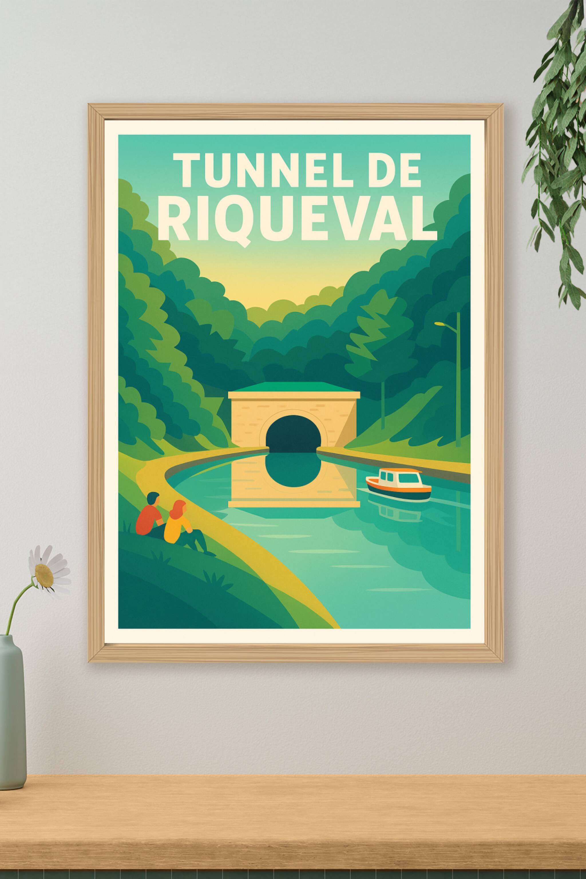 Affiche de Tunnel de Riqueval - L'élégance du Canal de Saint-Quentin
