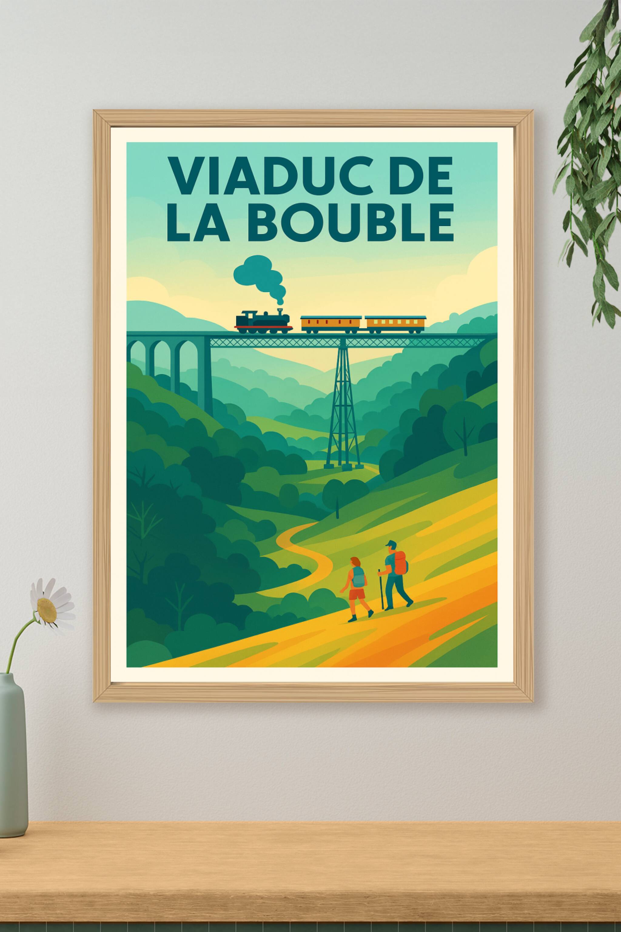 Affiche de Viaduc de la Bouble - L'élégance ferroviaire au cœur de la nature
