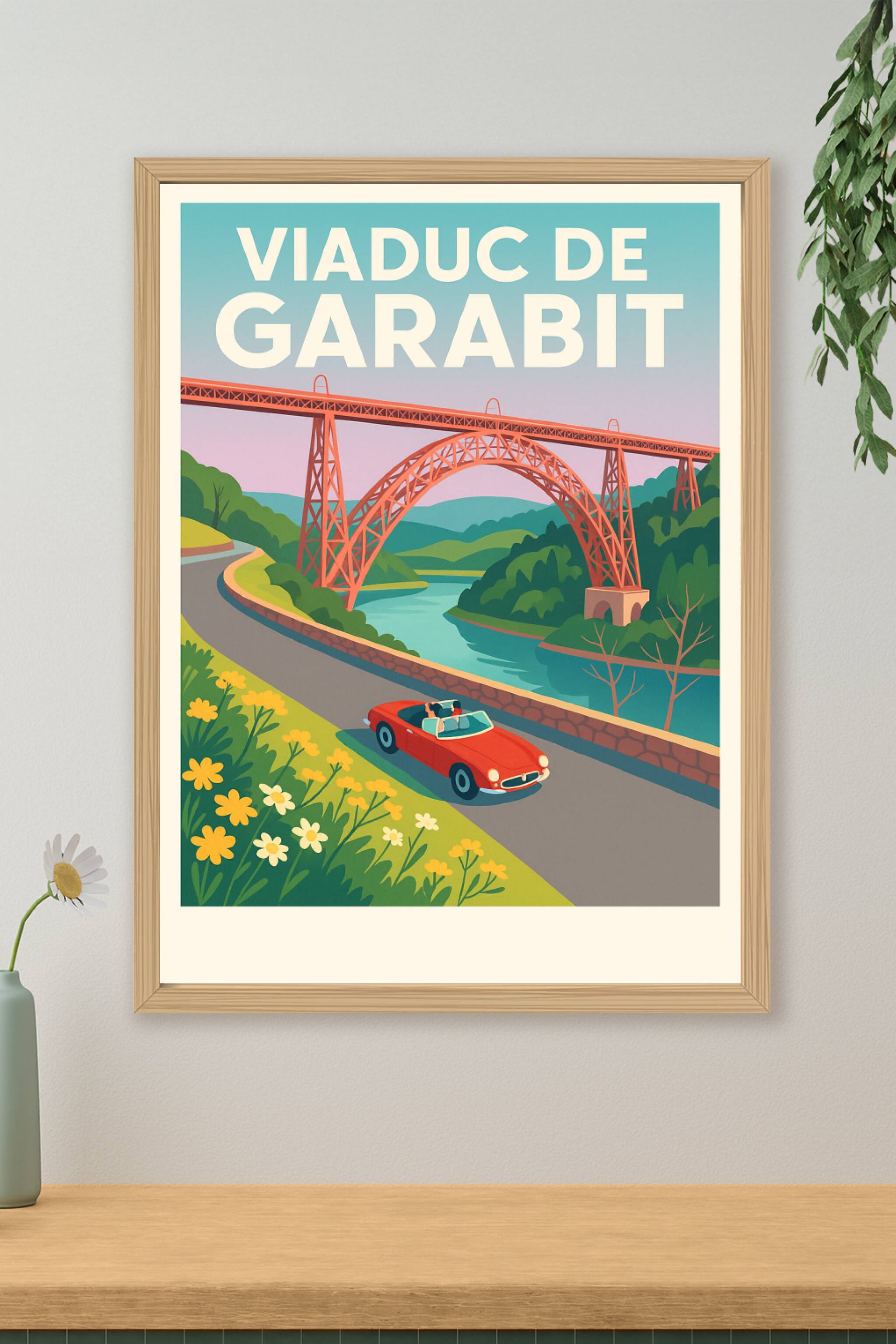 Affiche de Viaduc de Garabit - L'élégance de fer au cœur du Cantal