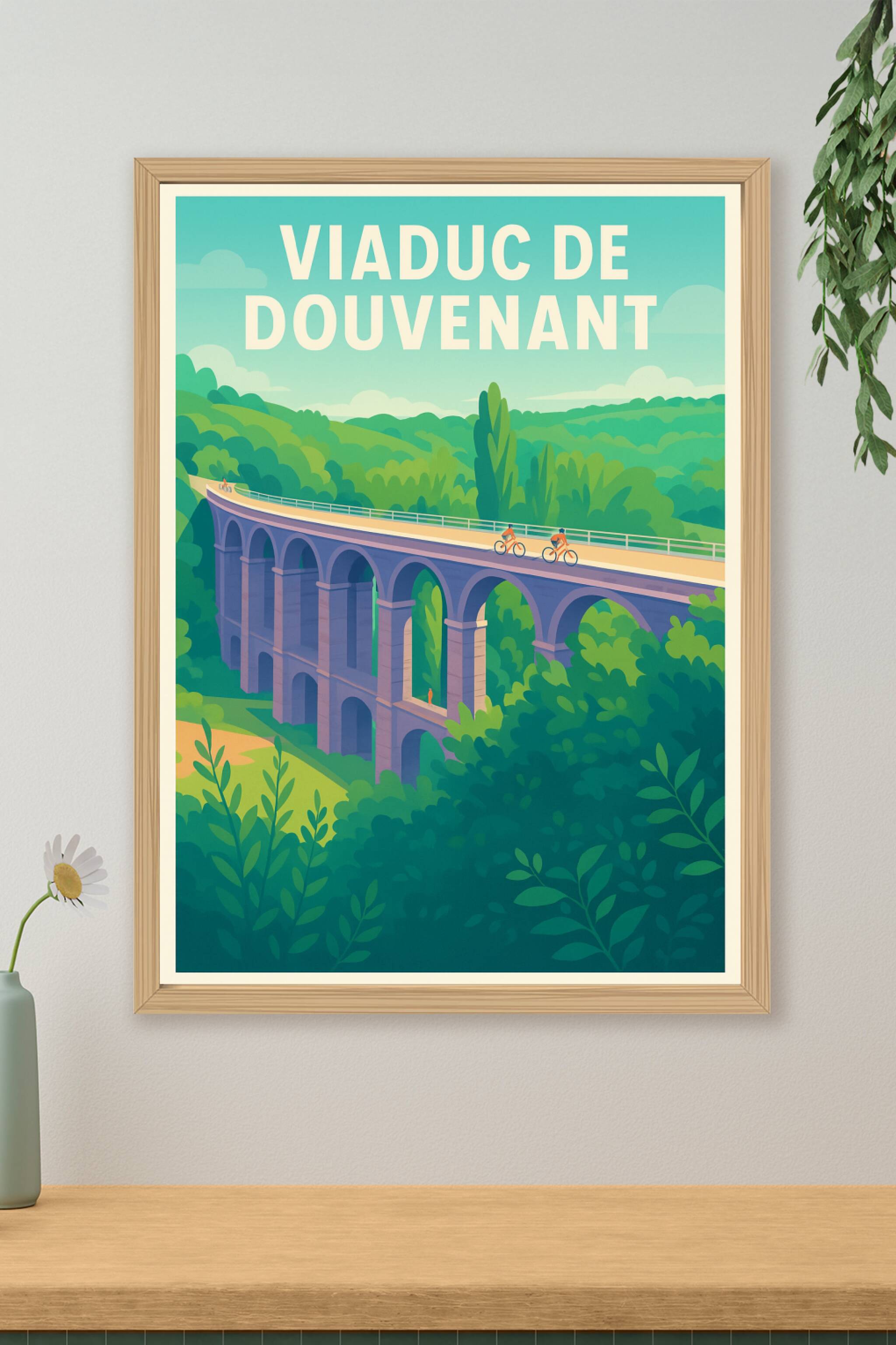 Affiche de Viaduc de Douvenant - L'élégance architecturale au cœur de la nature