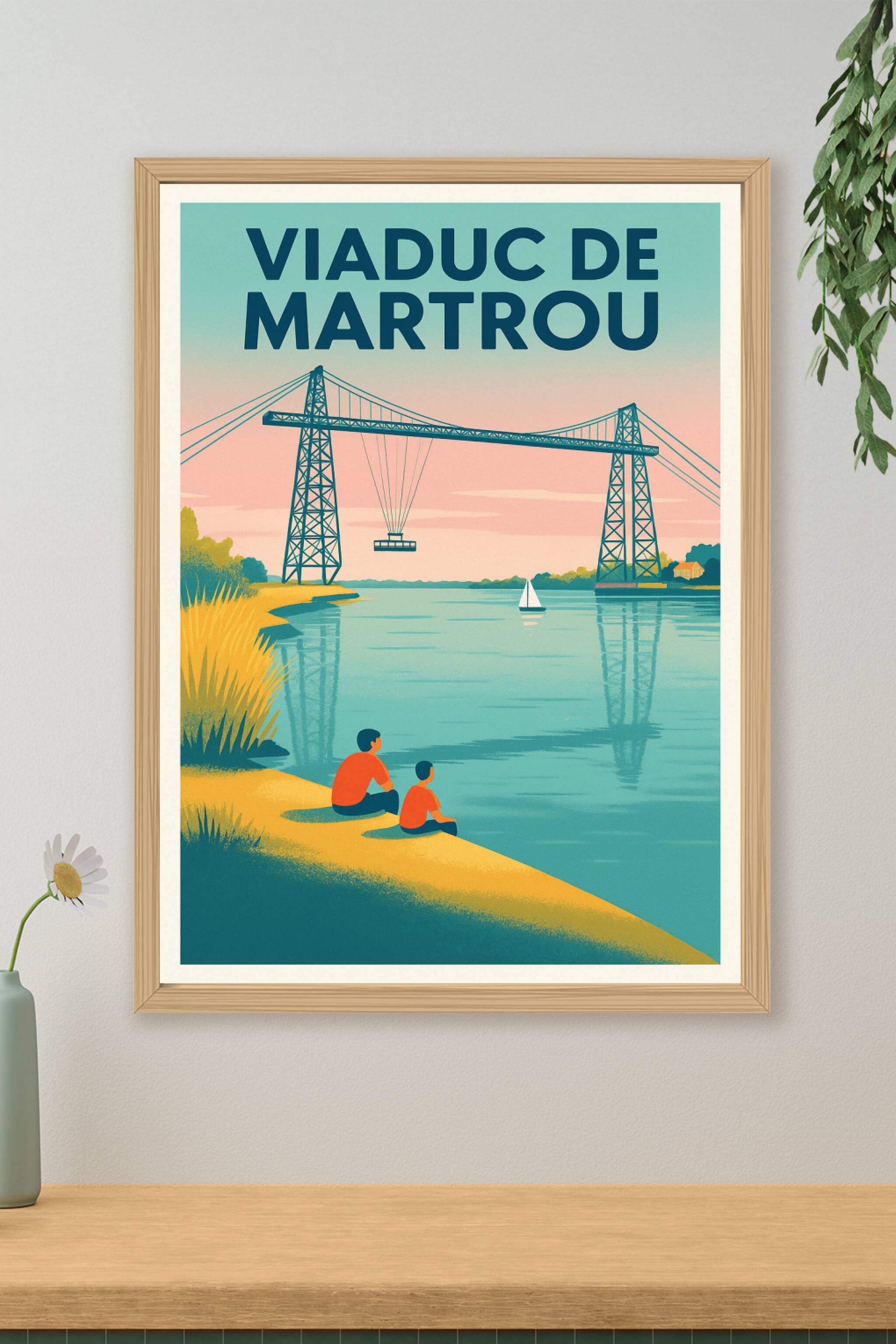 Affiche de Viaduc de Martrou - L'élégance historique du Pont Transbordeur