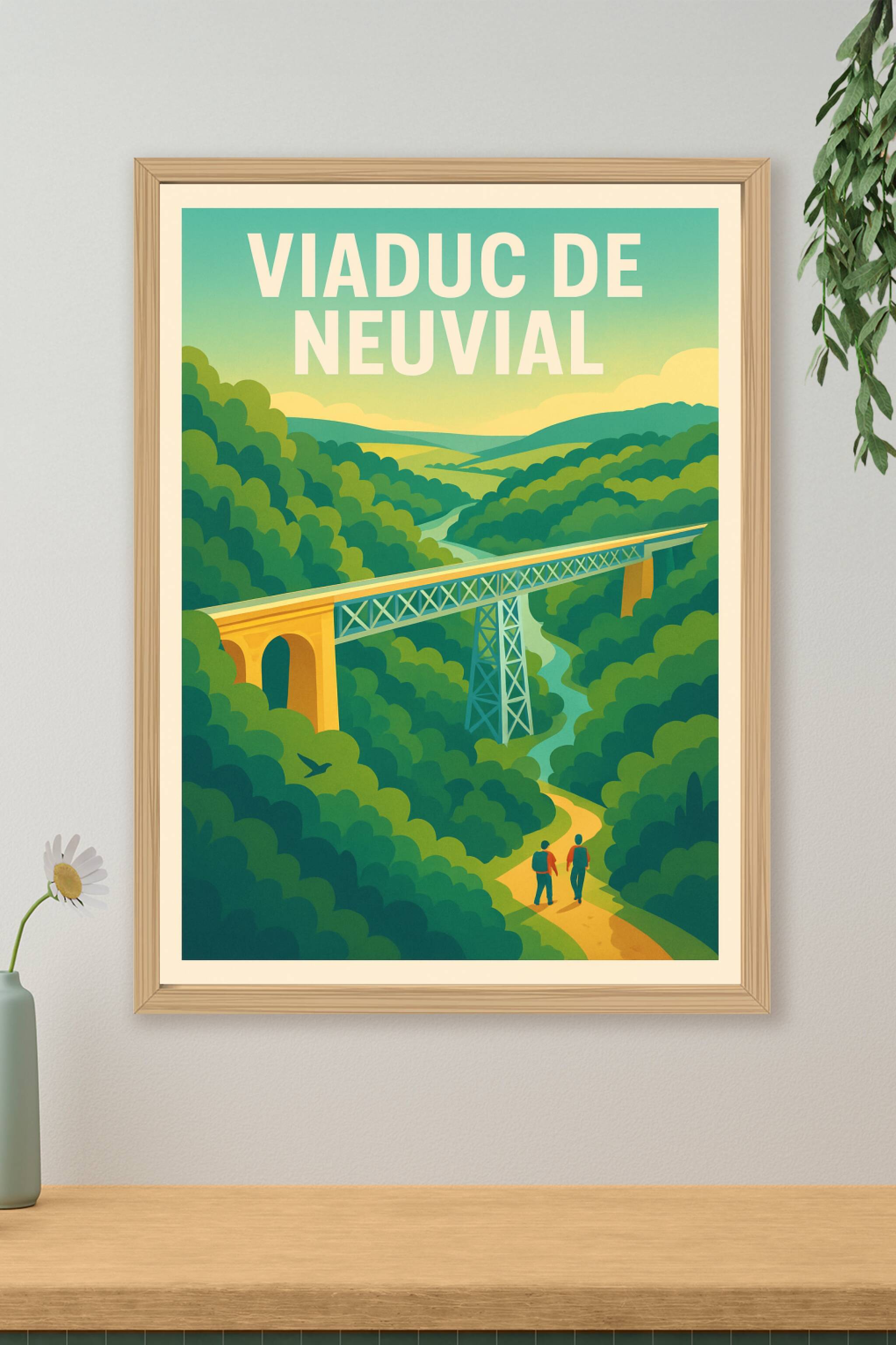 Affiche de Viaduc de Neuvial - L'élégance d'un chef-d'œuvre au cœur de la nature