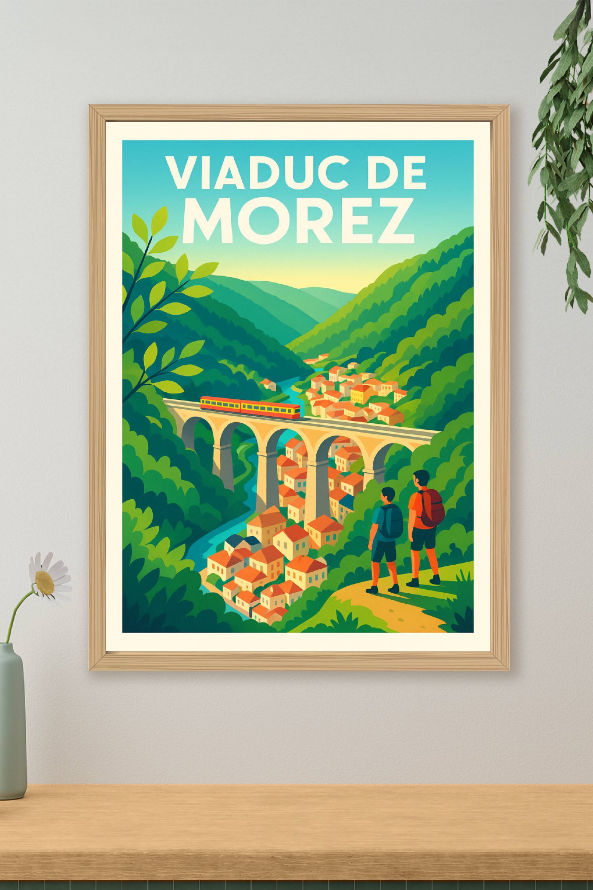 Affiche de Viaduc de Morez - L'élégance ferroviaire au cœur du Jura
