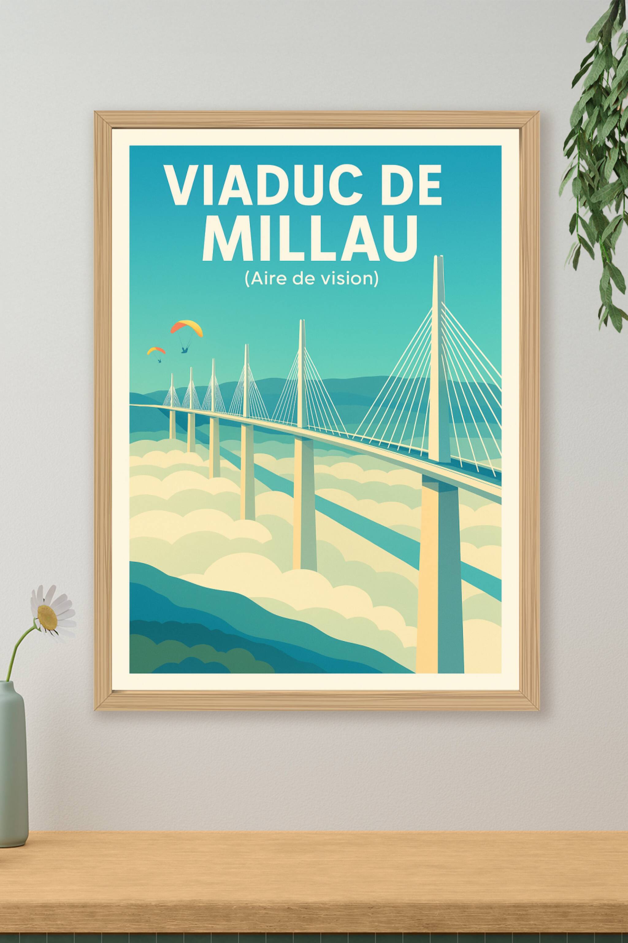 Affiche de Viaduc de Millau - Une prouesse architecturale entre ciel et terre
