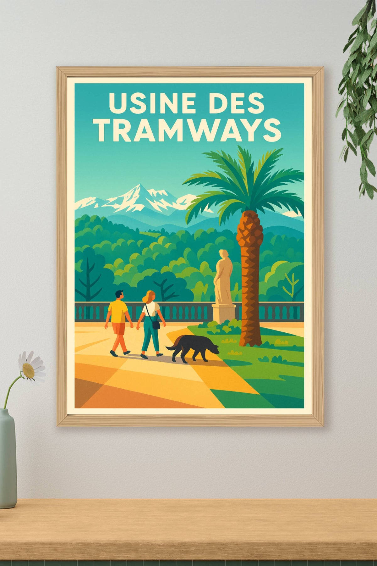 Affiche de l'Usine des Tramways, poster Pau