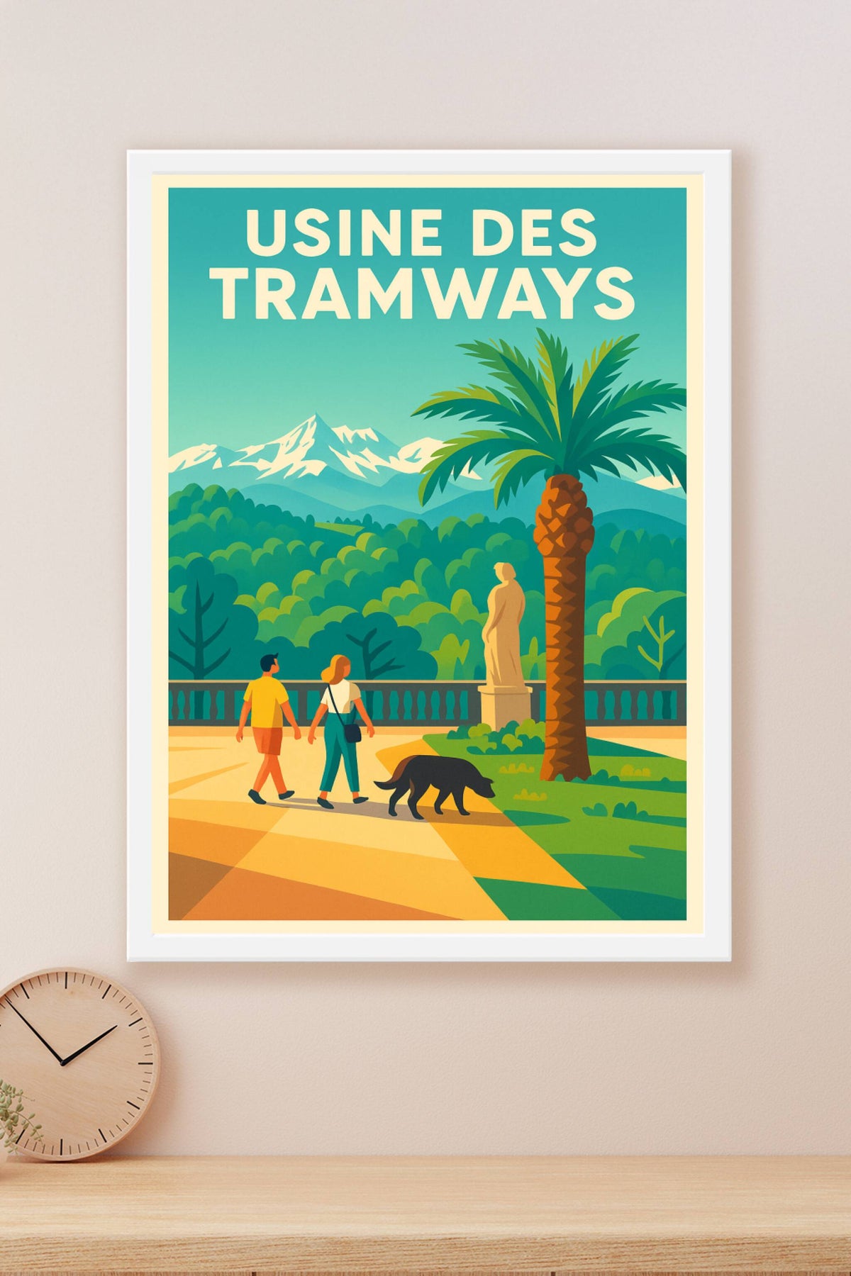 Affiche de l'Usine des Tramways, poster Pau