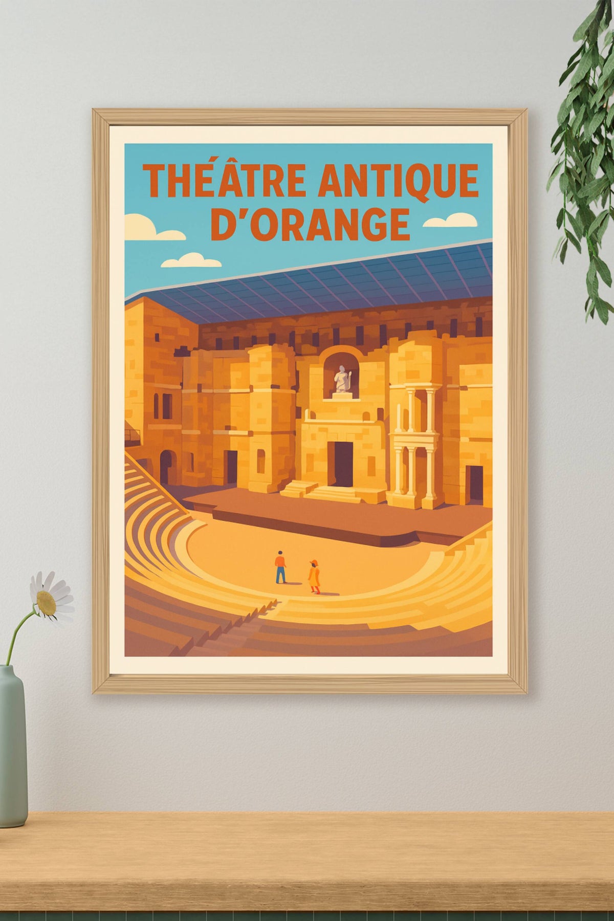 Affiche Théâtre antique d'Orange, poster Provence