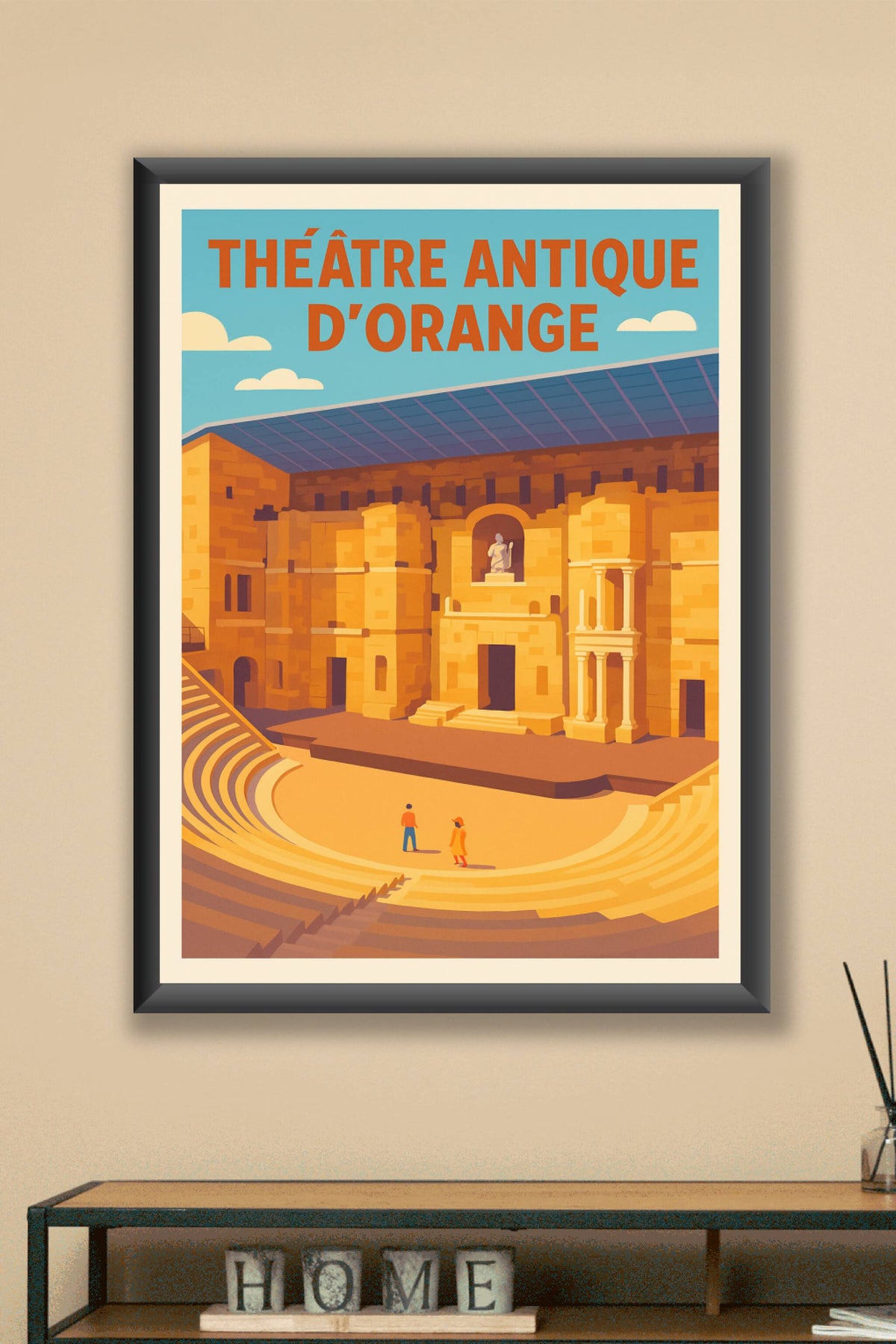 Affiche Théâtre antique d'Orange, poster Provence