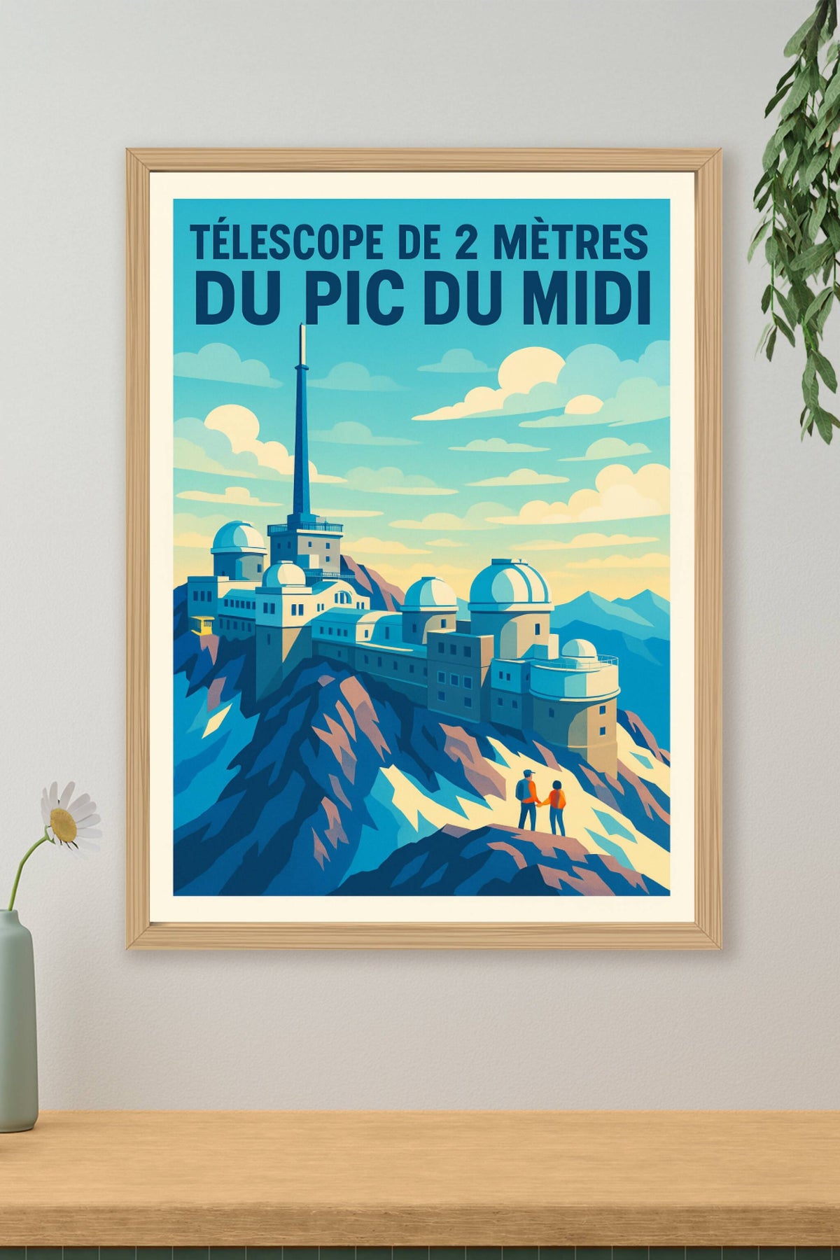 Affiche du Pic du Midi, poster Pyrénées