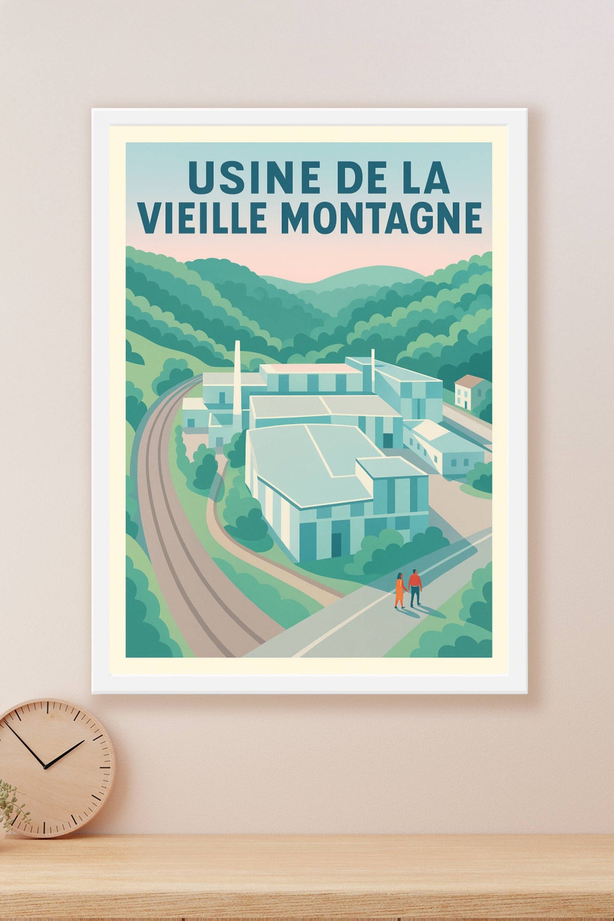 Affiche de la Vieille Montagne, usine de France