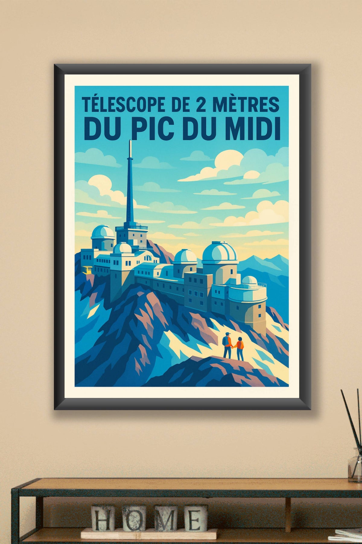 Affiche du Pic du Midi, poster Pyrénées