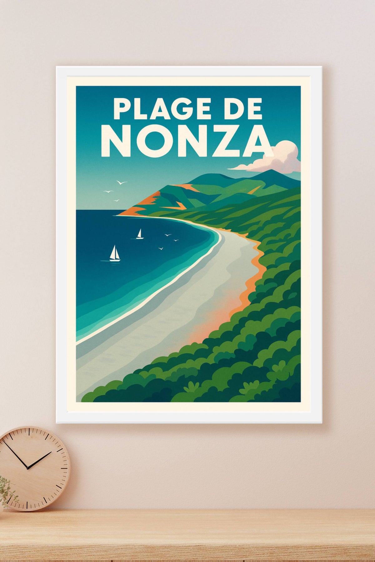Affiche de Nonza, poster de Corse