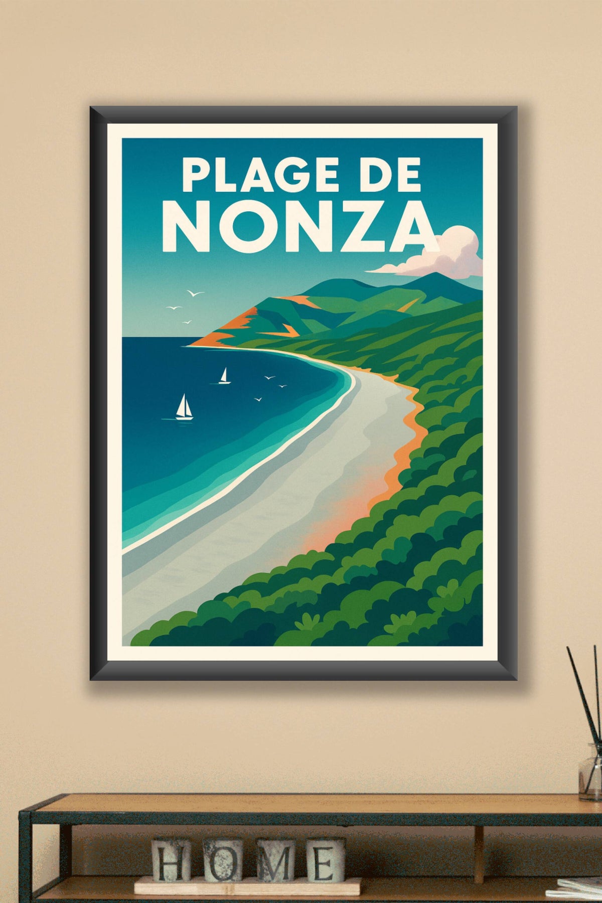 Affiche de Nonza, poster de Corse