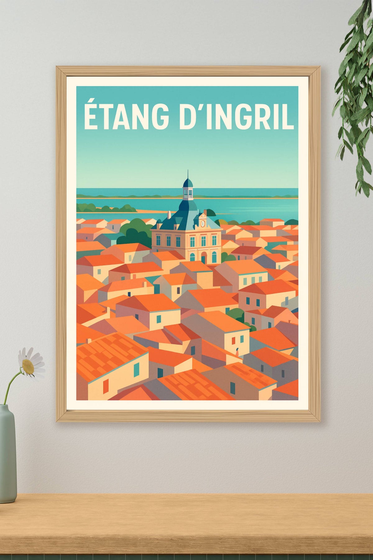 Affiche de l'Étang d'Ingril, poster Frontignan