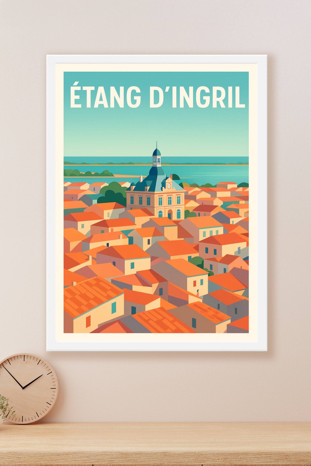 Affiche de l'Étang d'Ingril, poster Frontignan