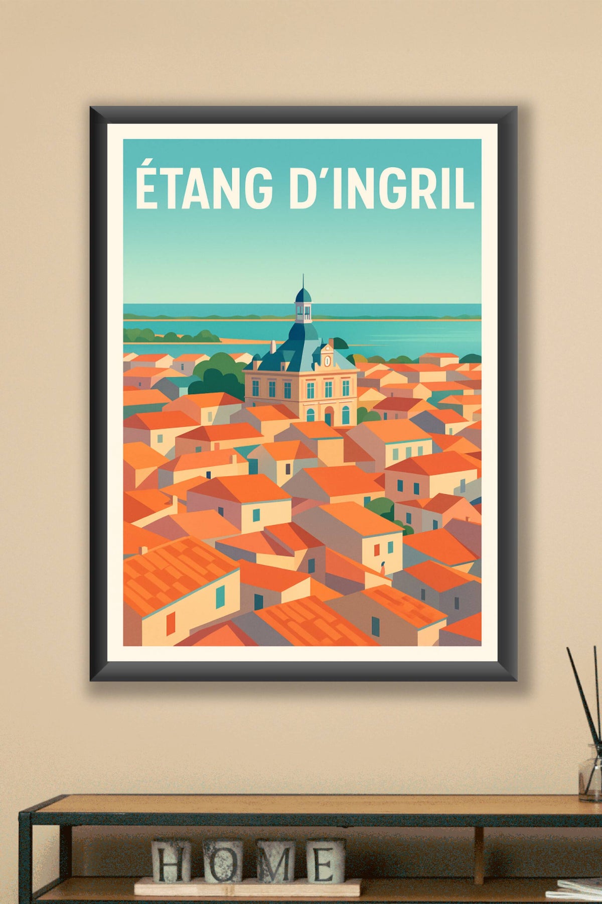 Affiche de l'Étang d'Ingril, poster Frontignan