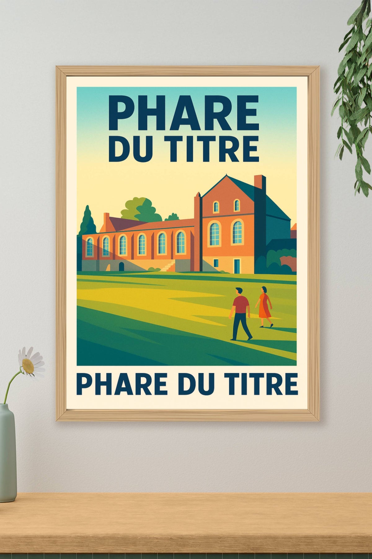Affiche du Phare du Titre, poster déco vintage