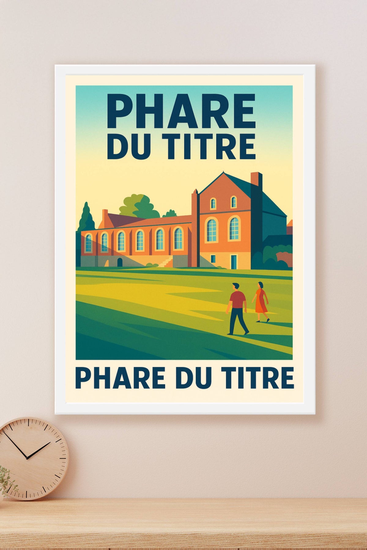 Affiche du Phare du Titre, poster déco vintage