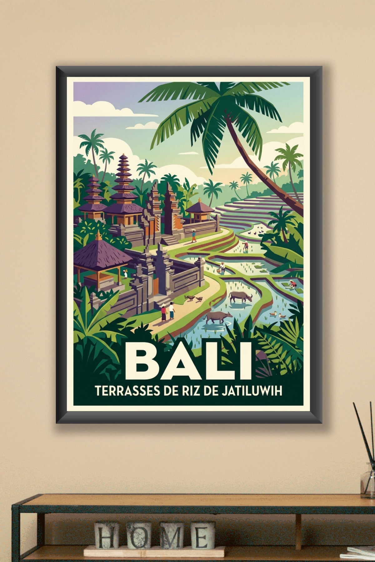 Poster de Bali, terrasses de Jatiluwih