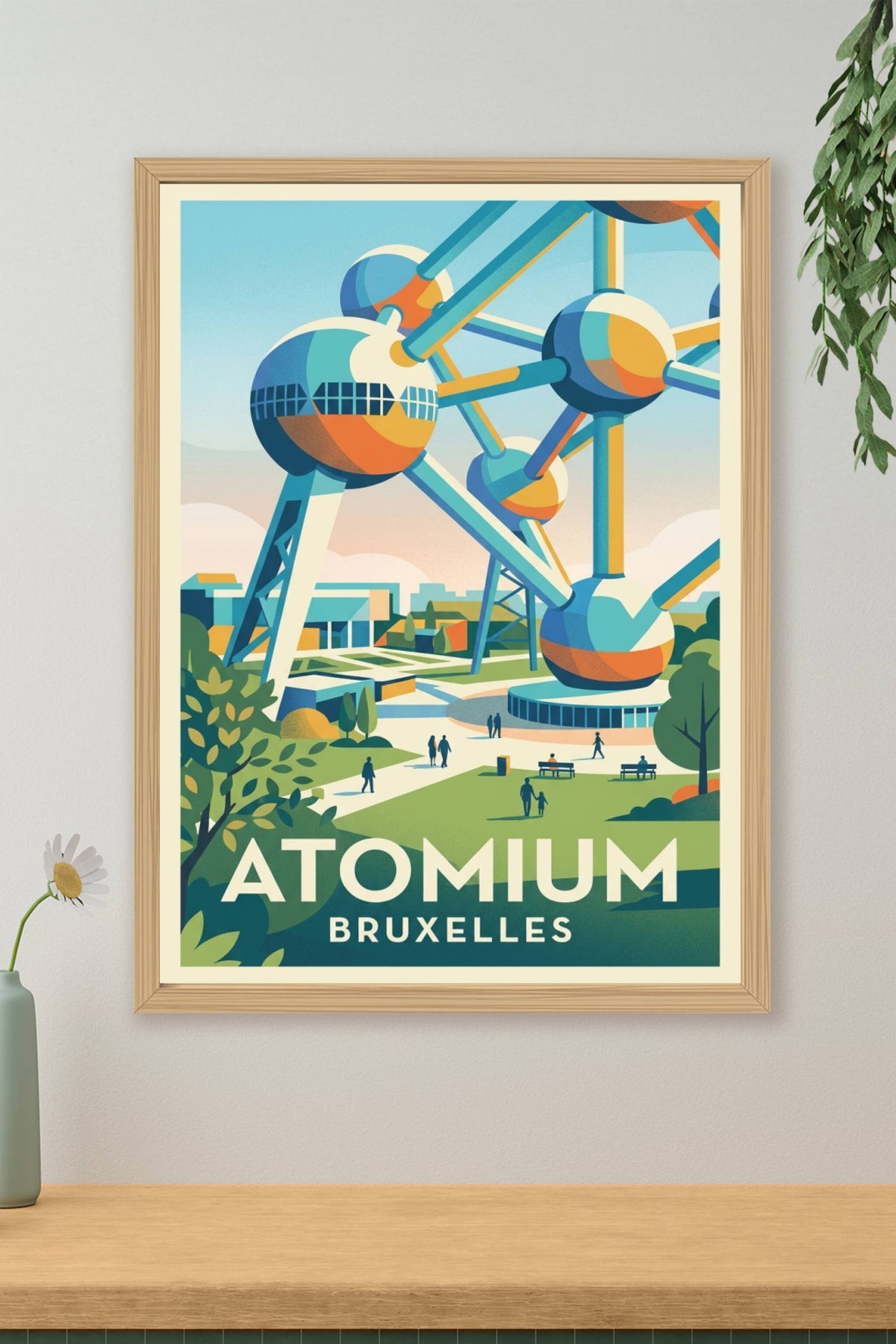 Affiche de l'Atomium, Bruxelles