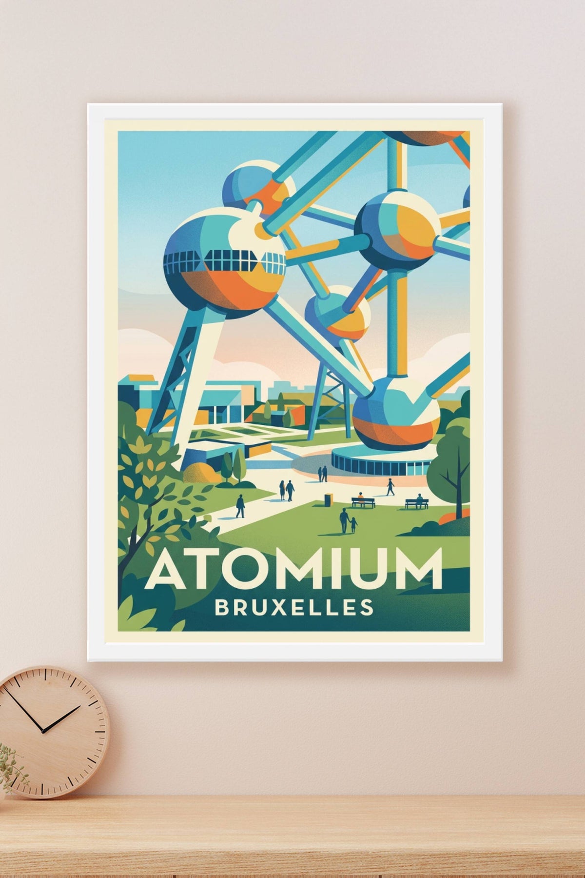 Affiche de l'Atomium, Bruxelles