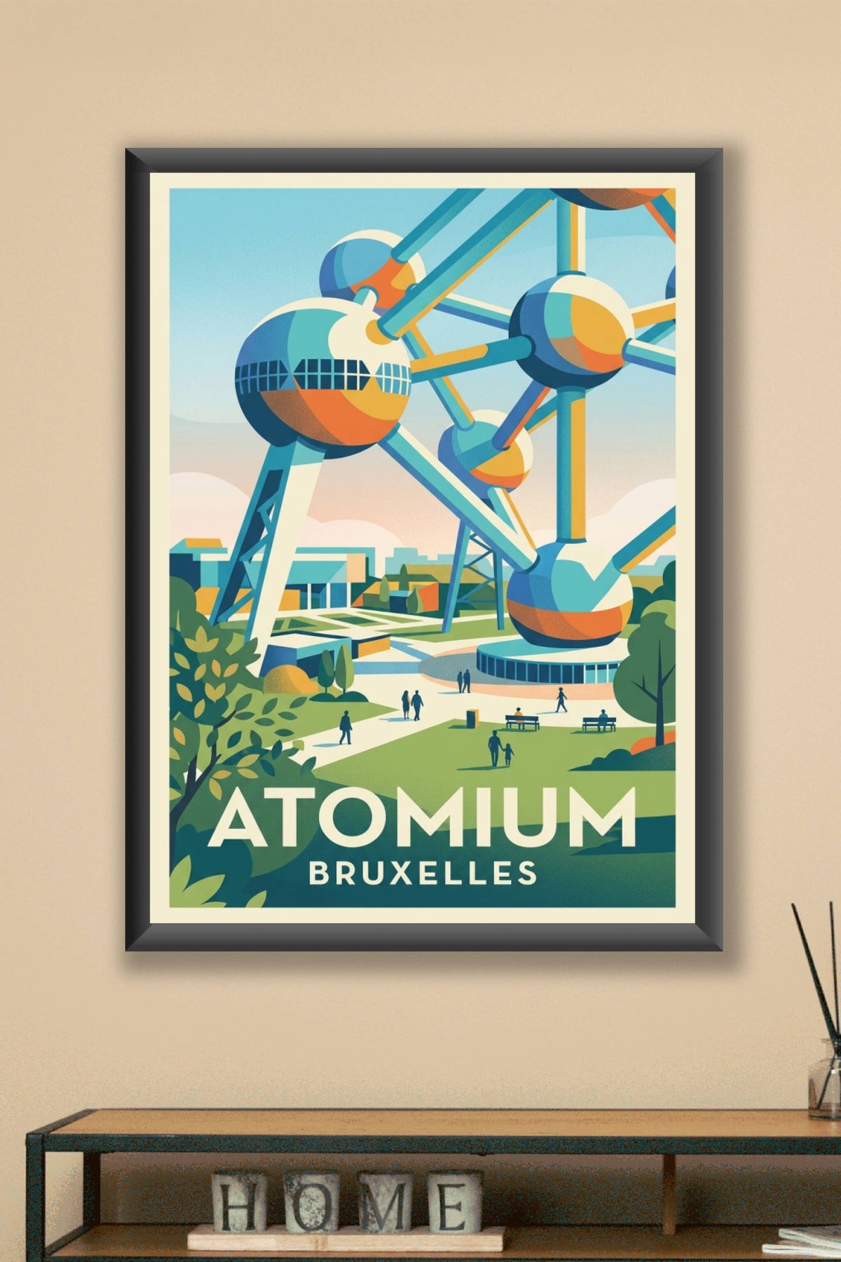 Affiche de l'Atomium, Bruxelles