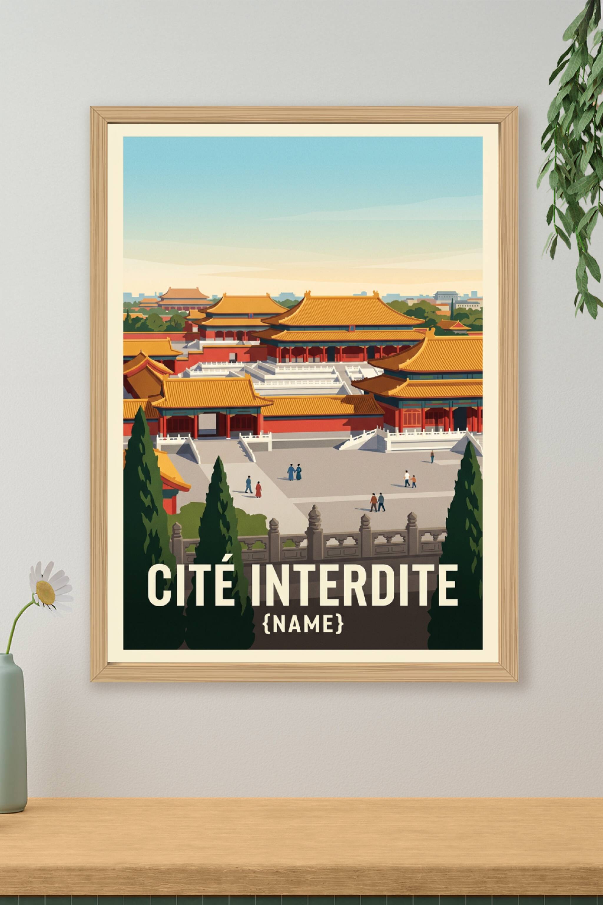 Affiche de la Cité Interdite, Pékin Chine | Afich