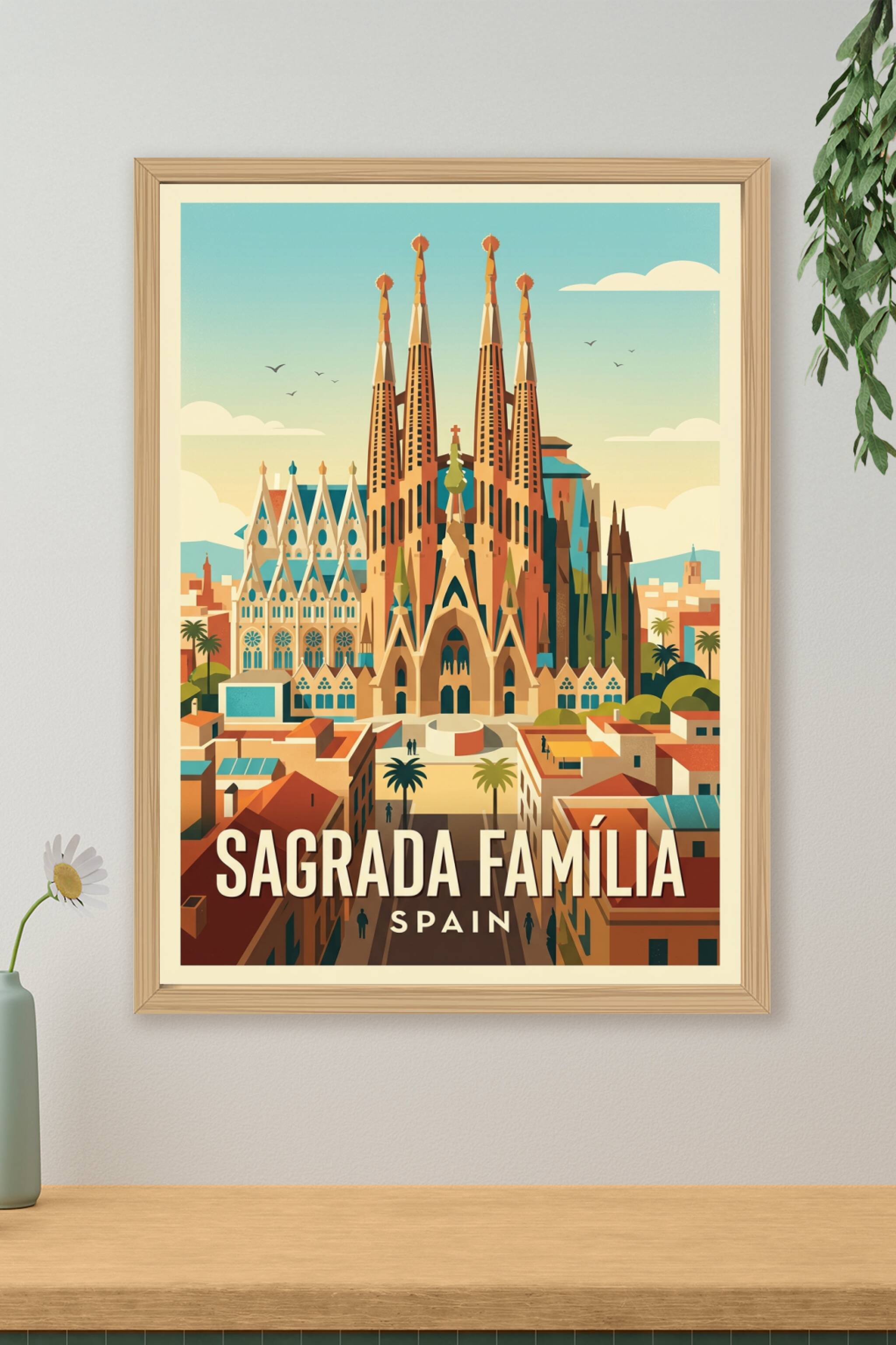 Affiche de la Sagrada Família, poster Espagne | Afich