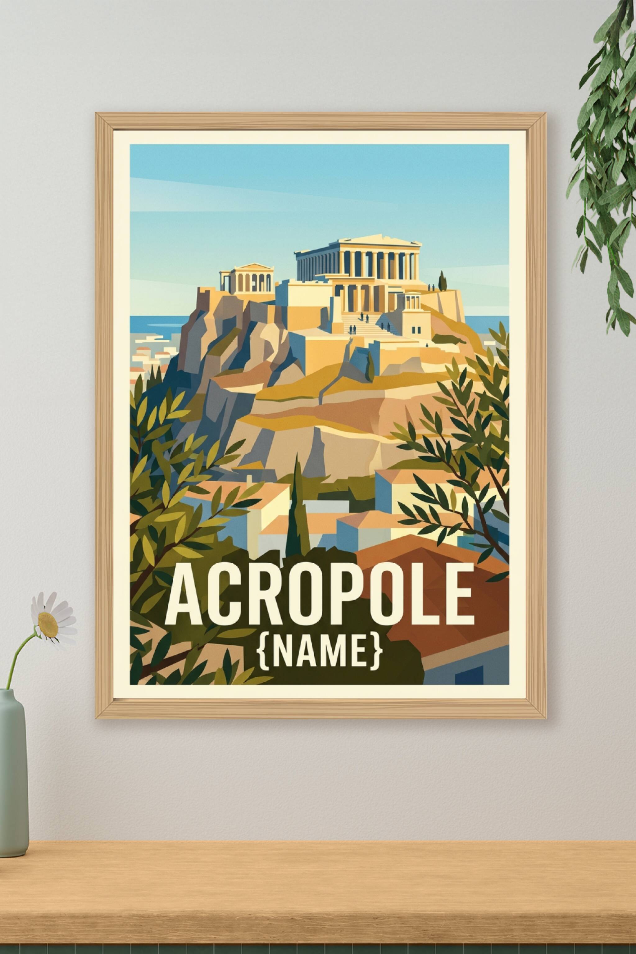 Poster de l'Acropole, affiche Athènes | Afich