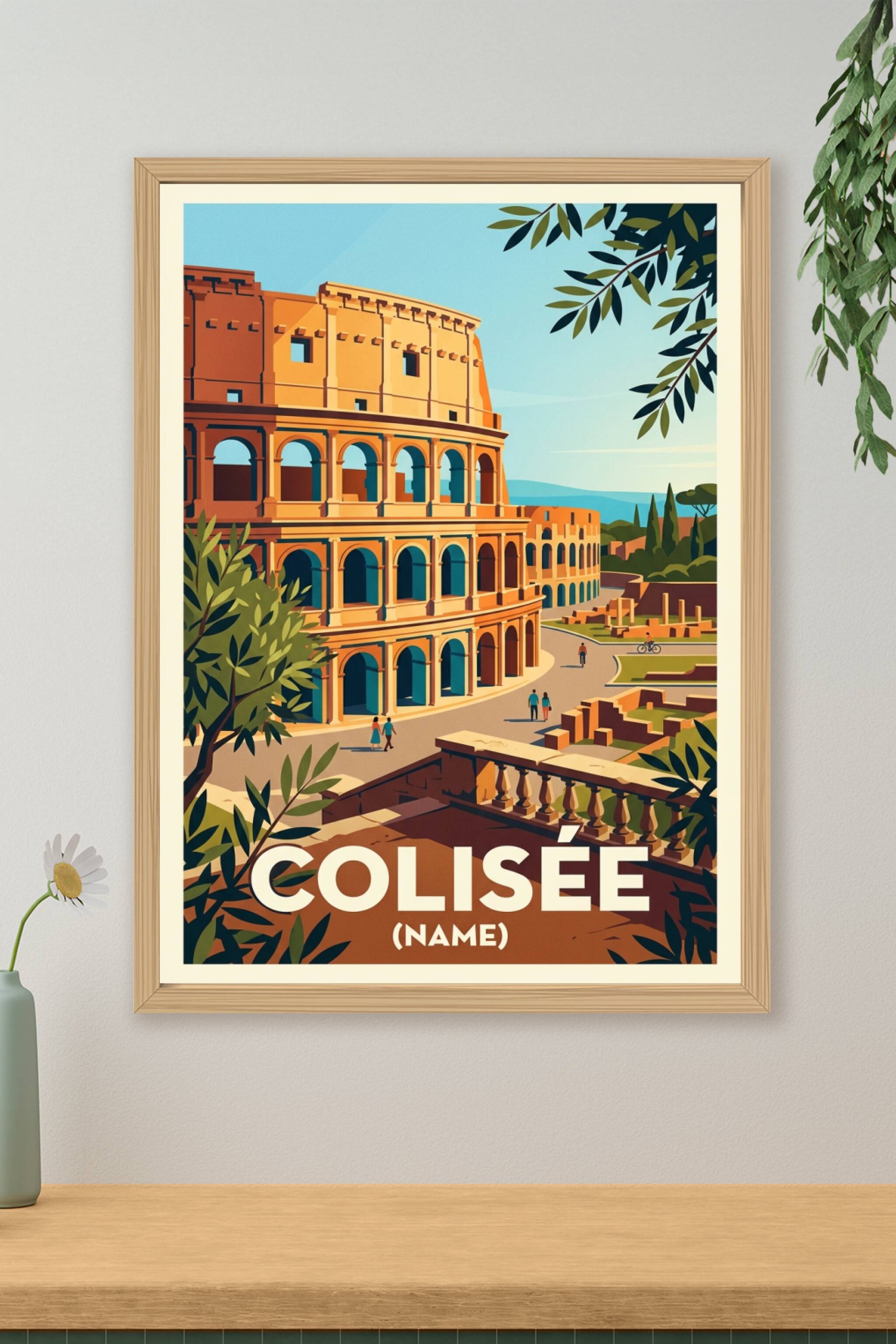 Poster du Colisée, affiche Italie vintage | Afich