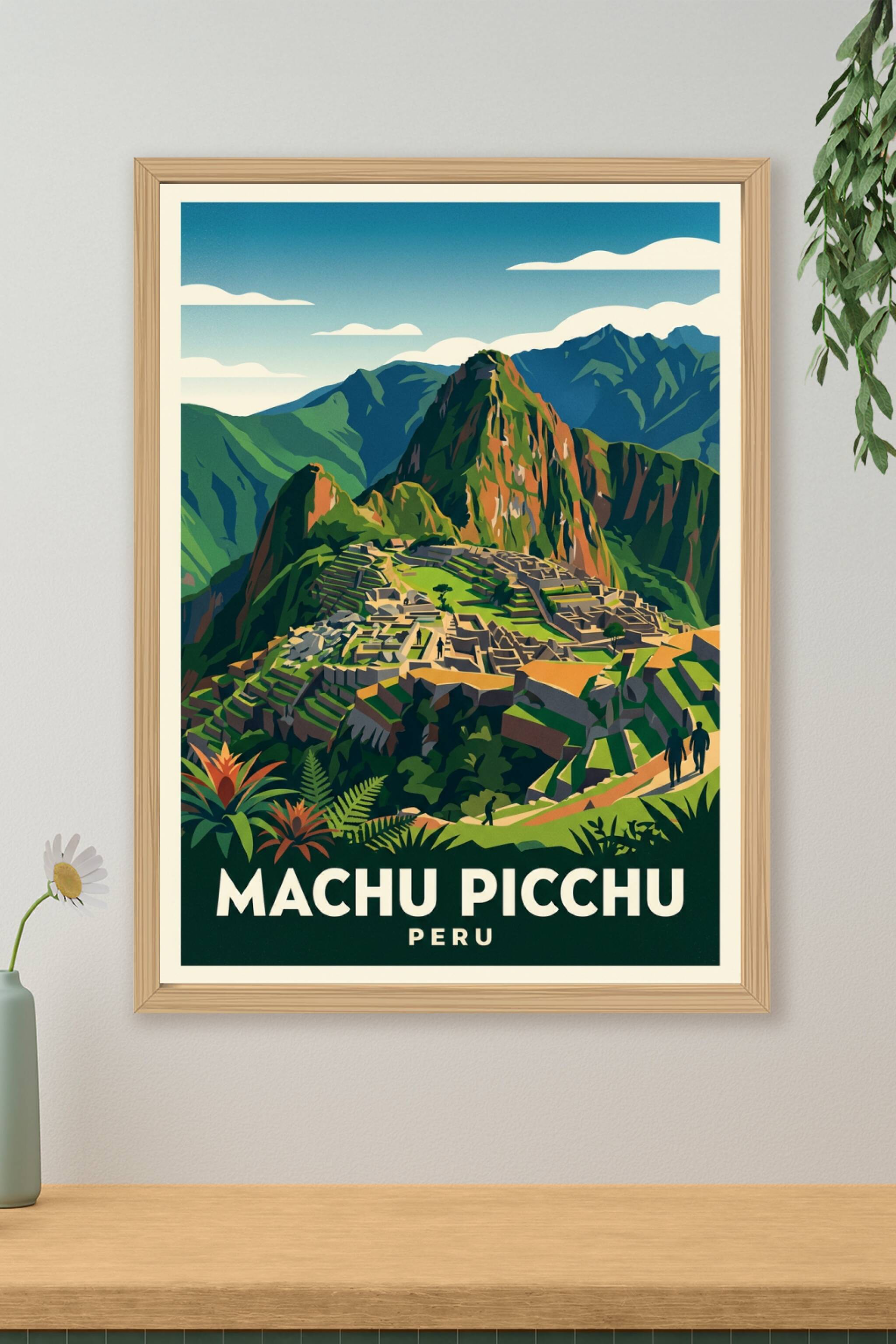 Affiche du Machu Picchu, poster voyage Pérou | Afich