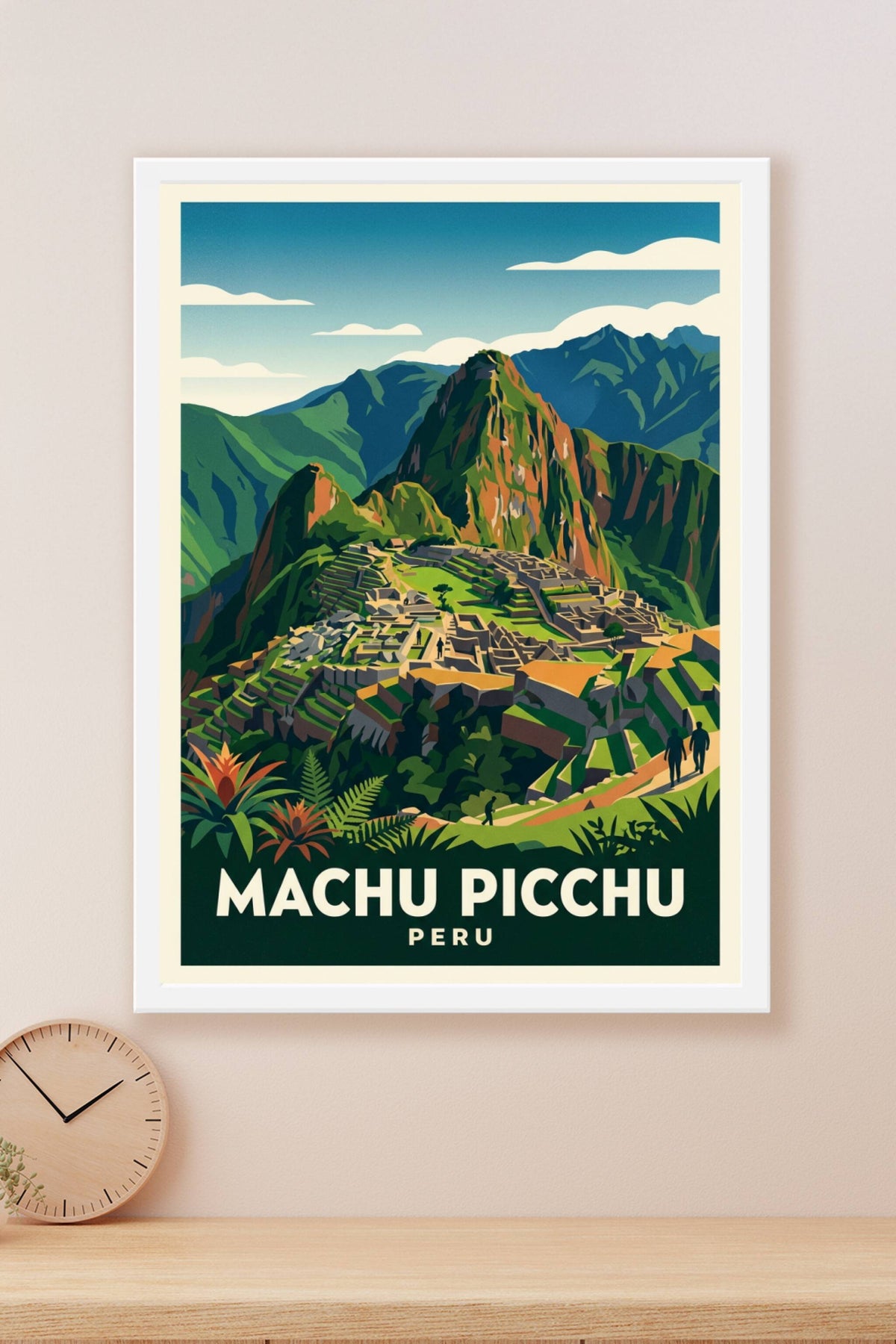 Affiche du Machu Picchu, poster voyage Pérou