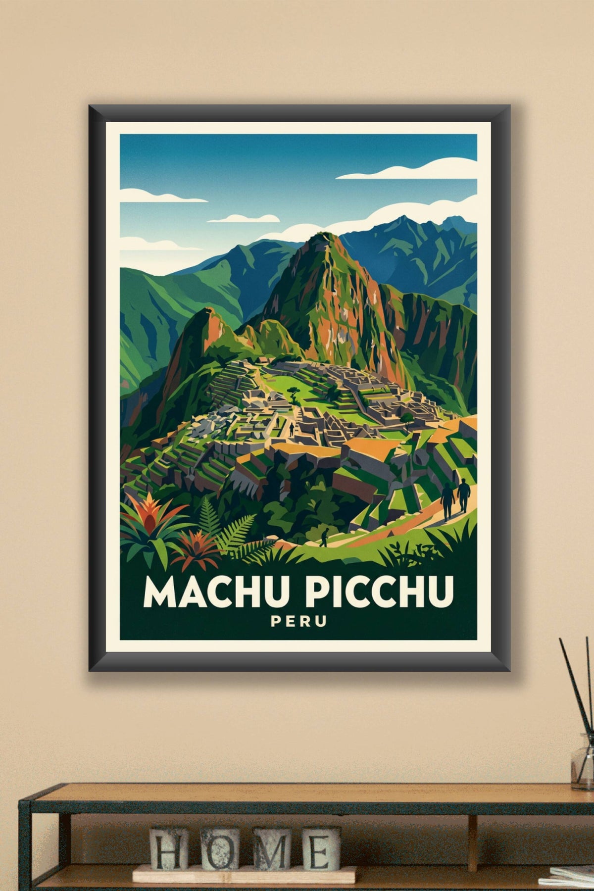 Affiche du Machu Picchu, poster voyage Pérou