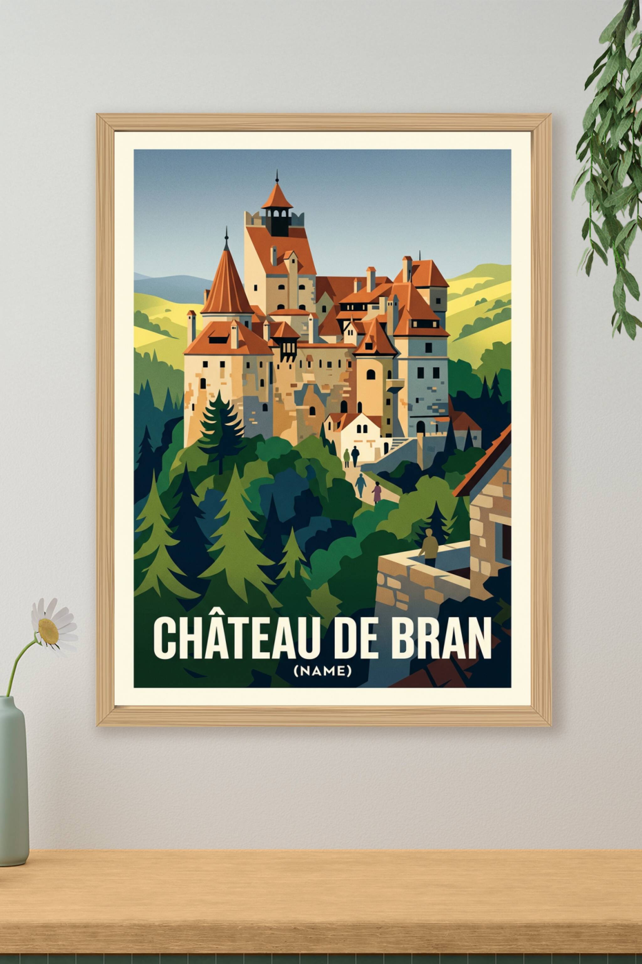 Poster du Château de Bran, Roumanie | Afich