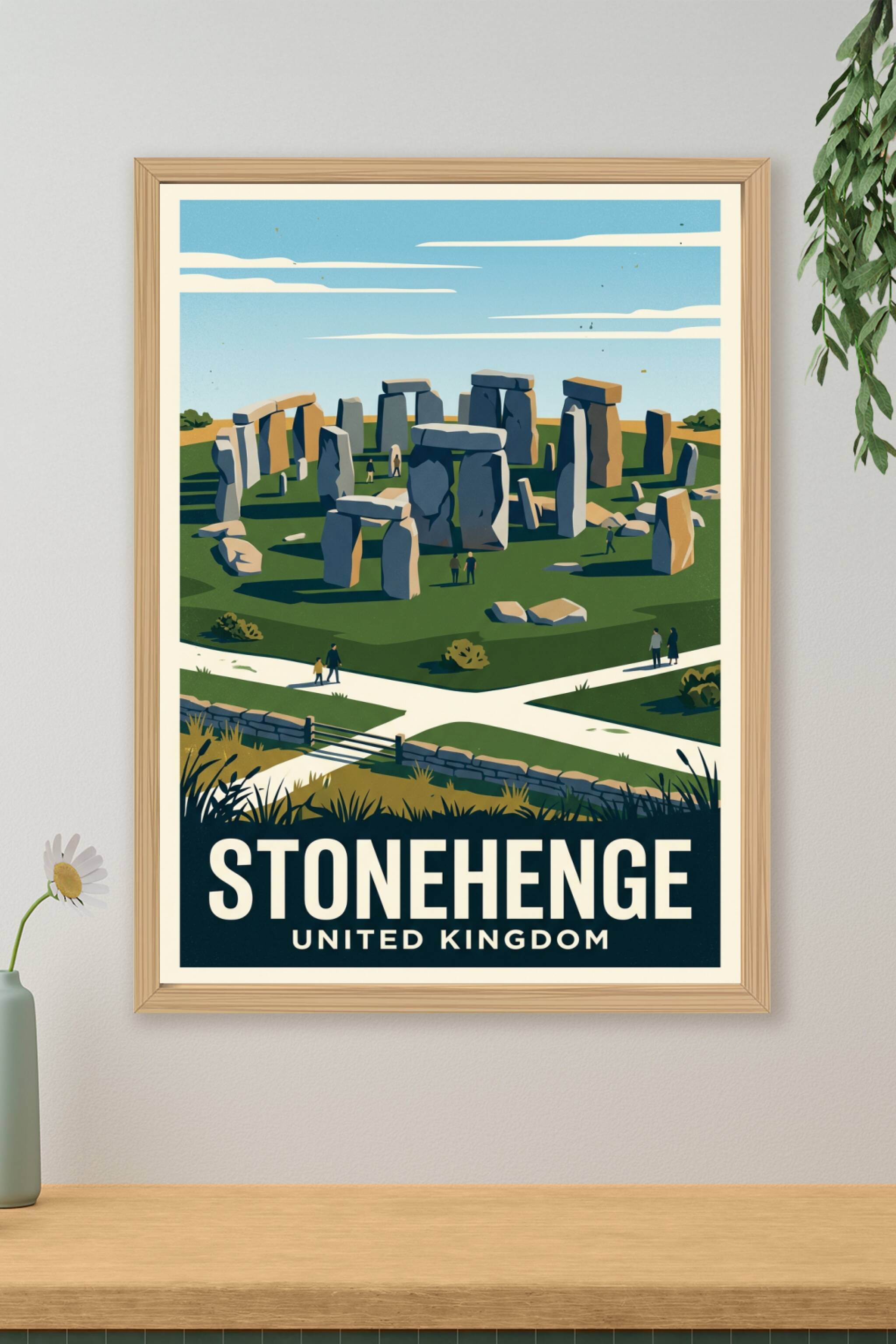 Poster de Stonehenge, affiche Royaume-Uni | Afich
