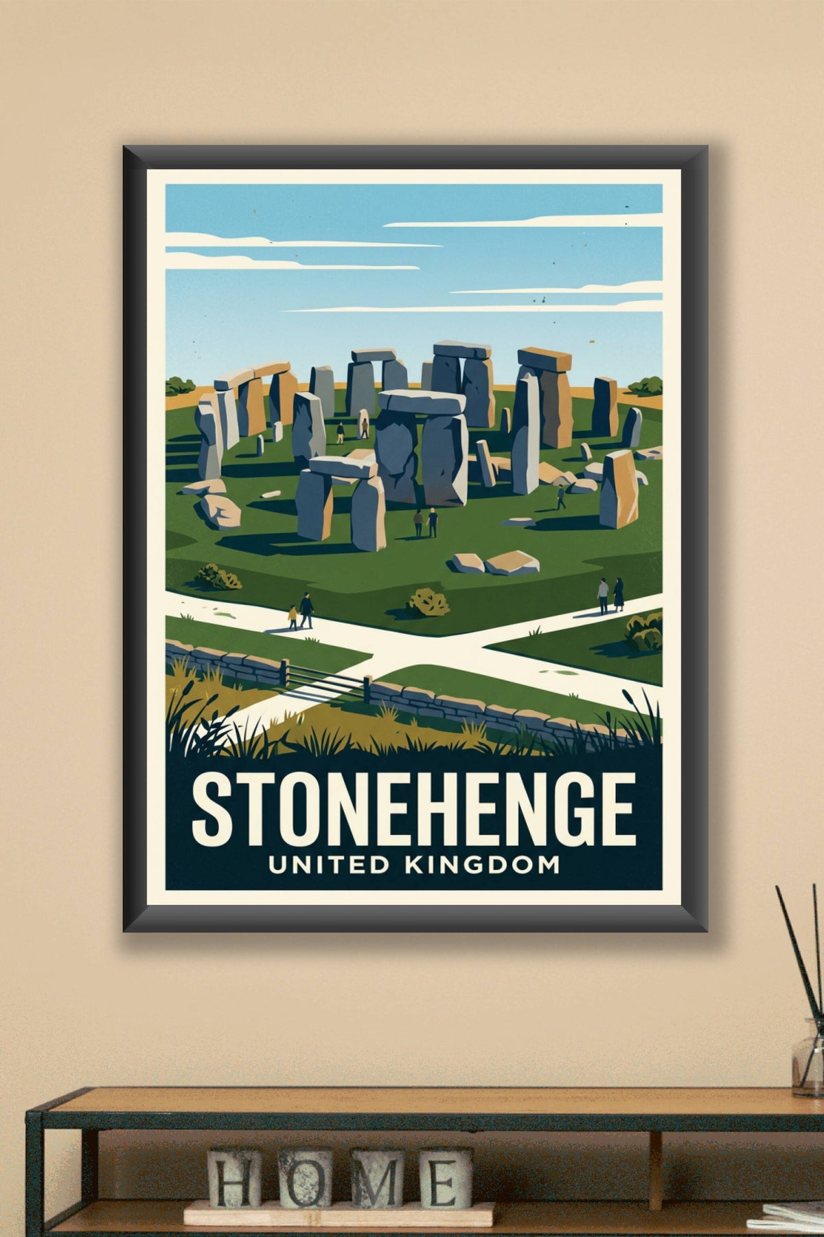 Poster de Stonehenge, affiche Royaume-Uni