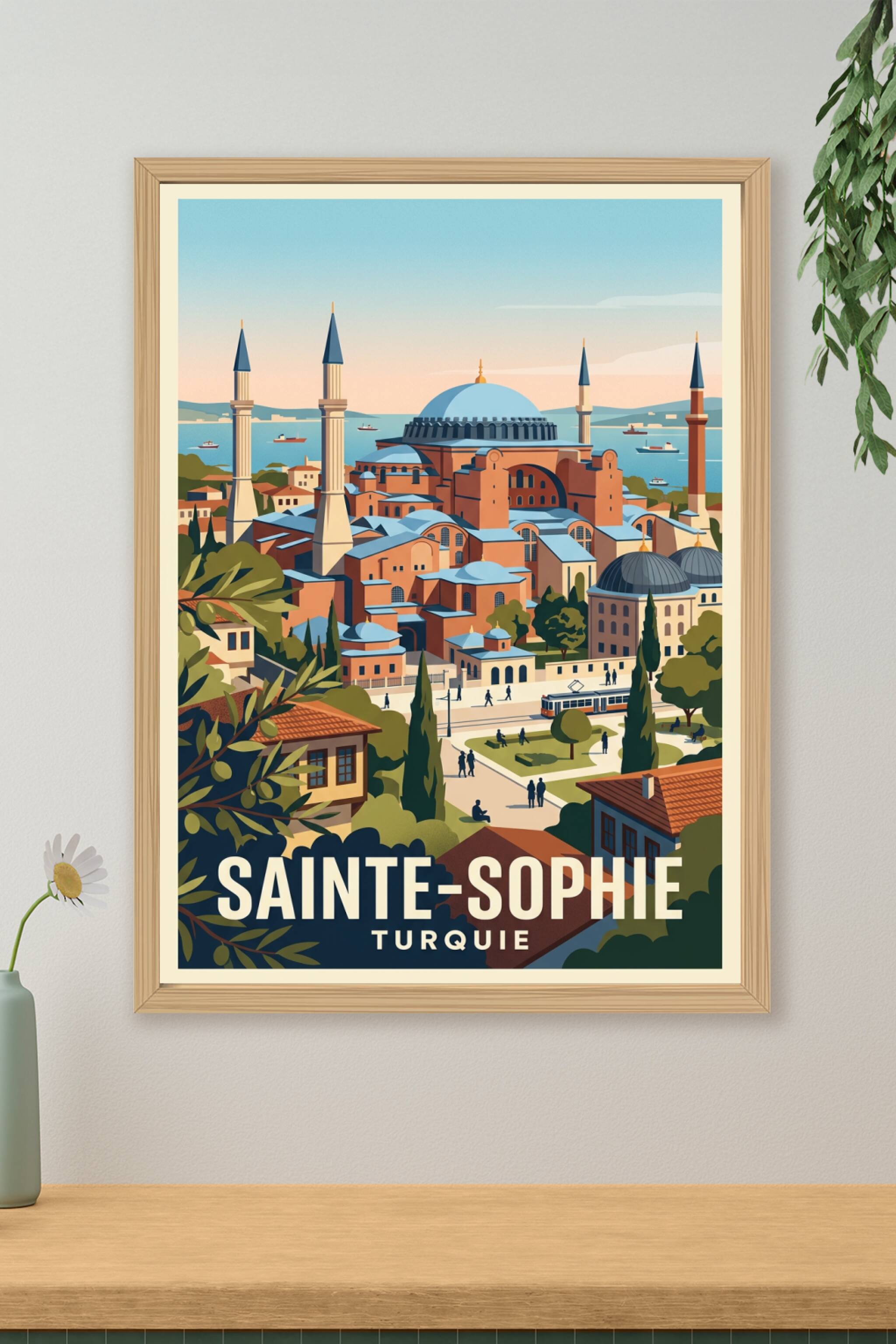 Affiche de Sainte-Sophie, poster d'Istanbul | Afich
