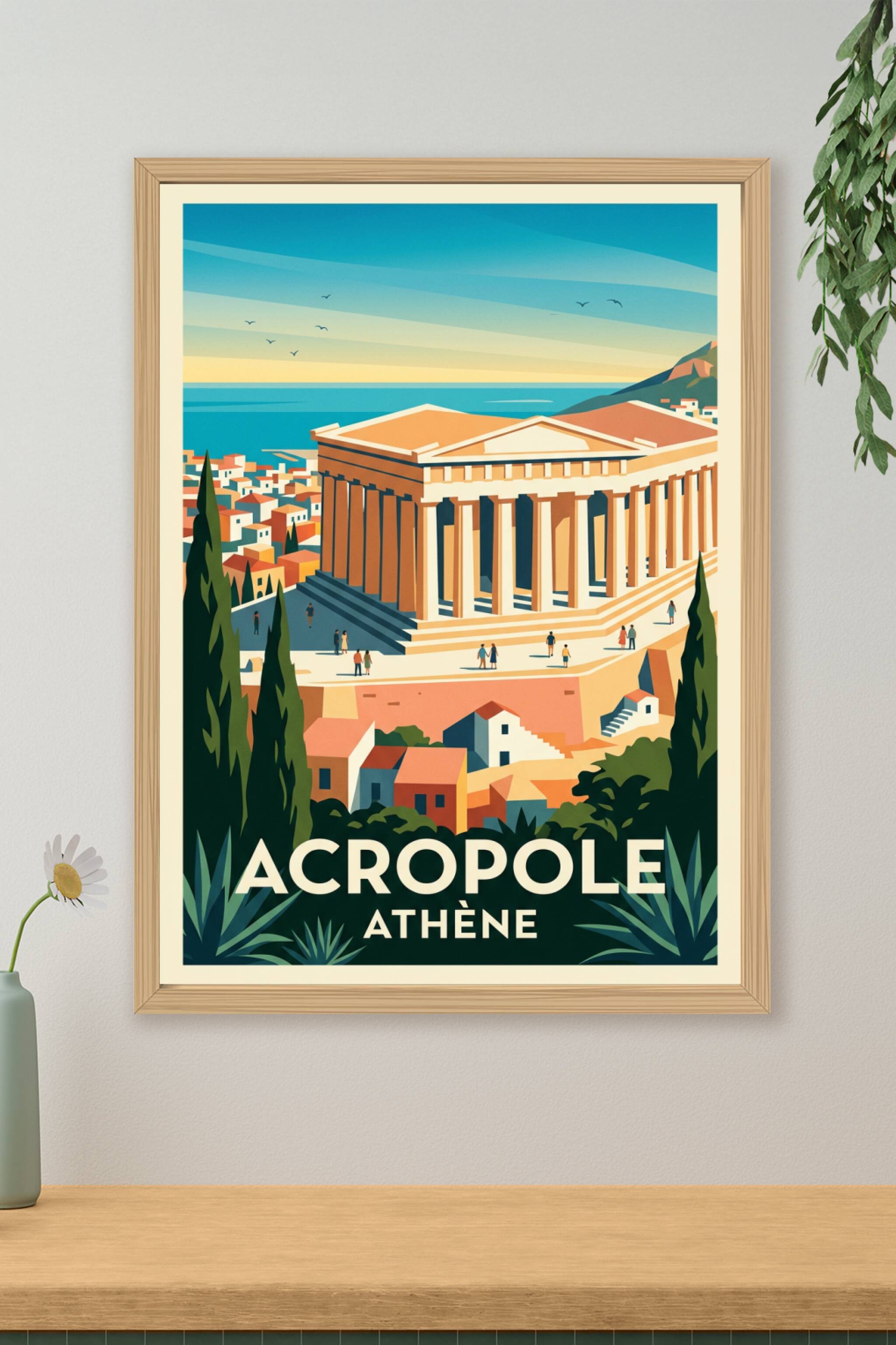 Poster de l'Acropole, affiche Athènes | Afich